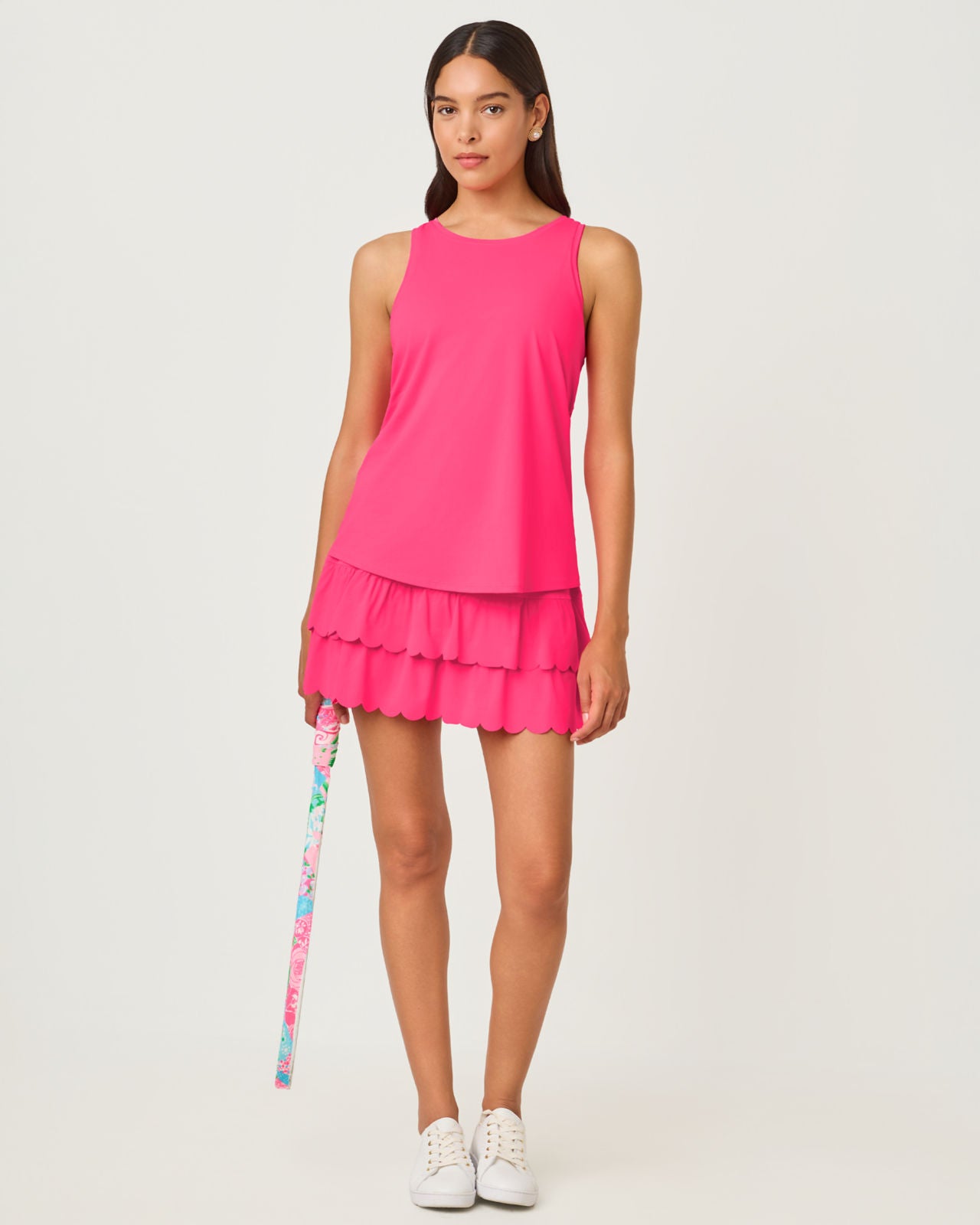 Westley Active Tank UPF 50+ In Lipstick Pink