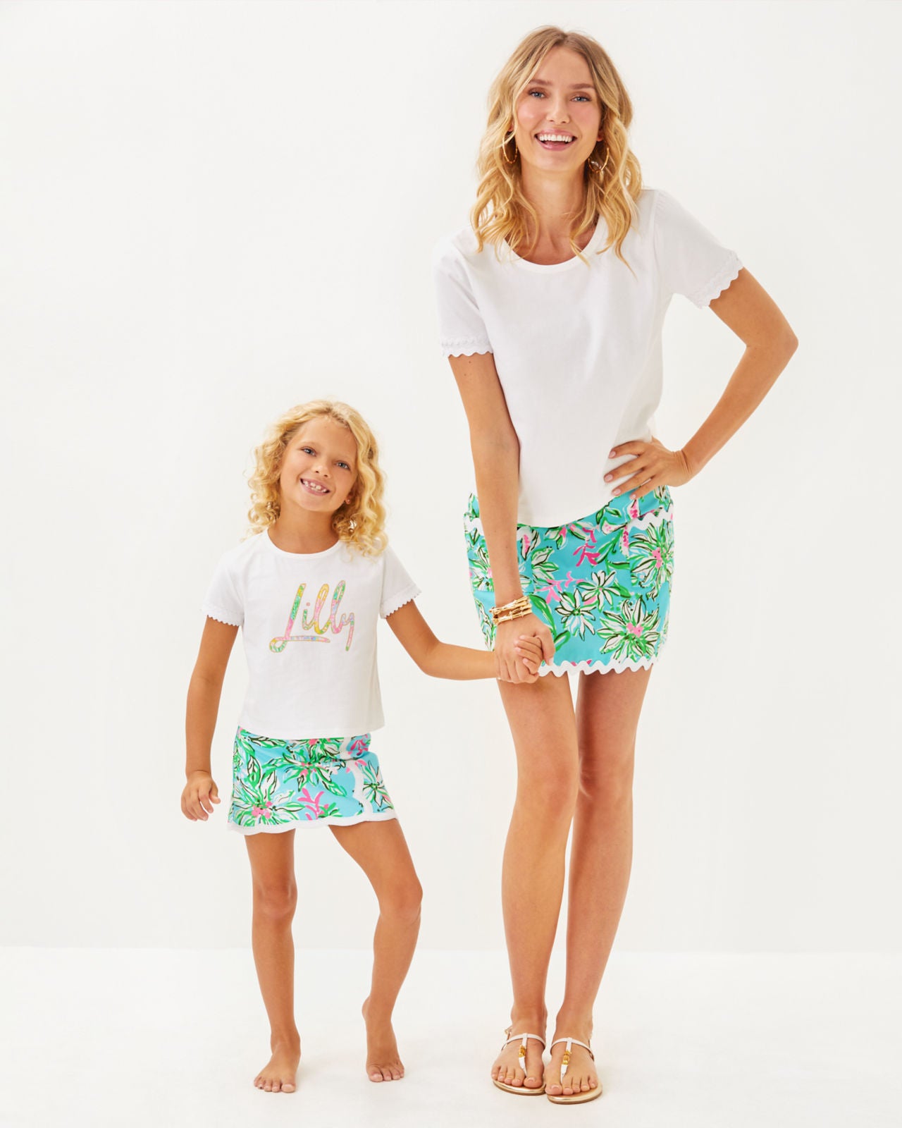 Mini Rally Tee in Multi Bright Delight Patch Lilly Kids Graphic