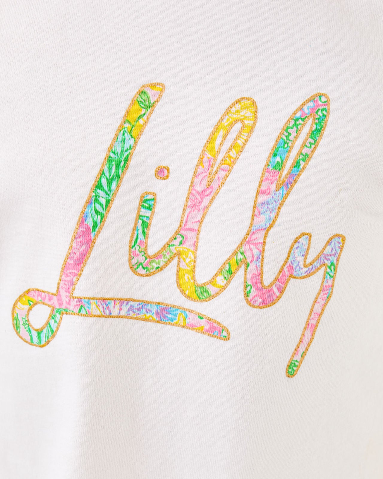 Mini Rally Tee in Multi Bright Delight Patch Lilly Kids Graphic