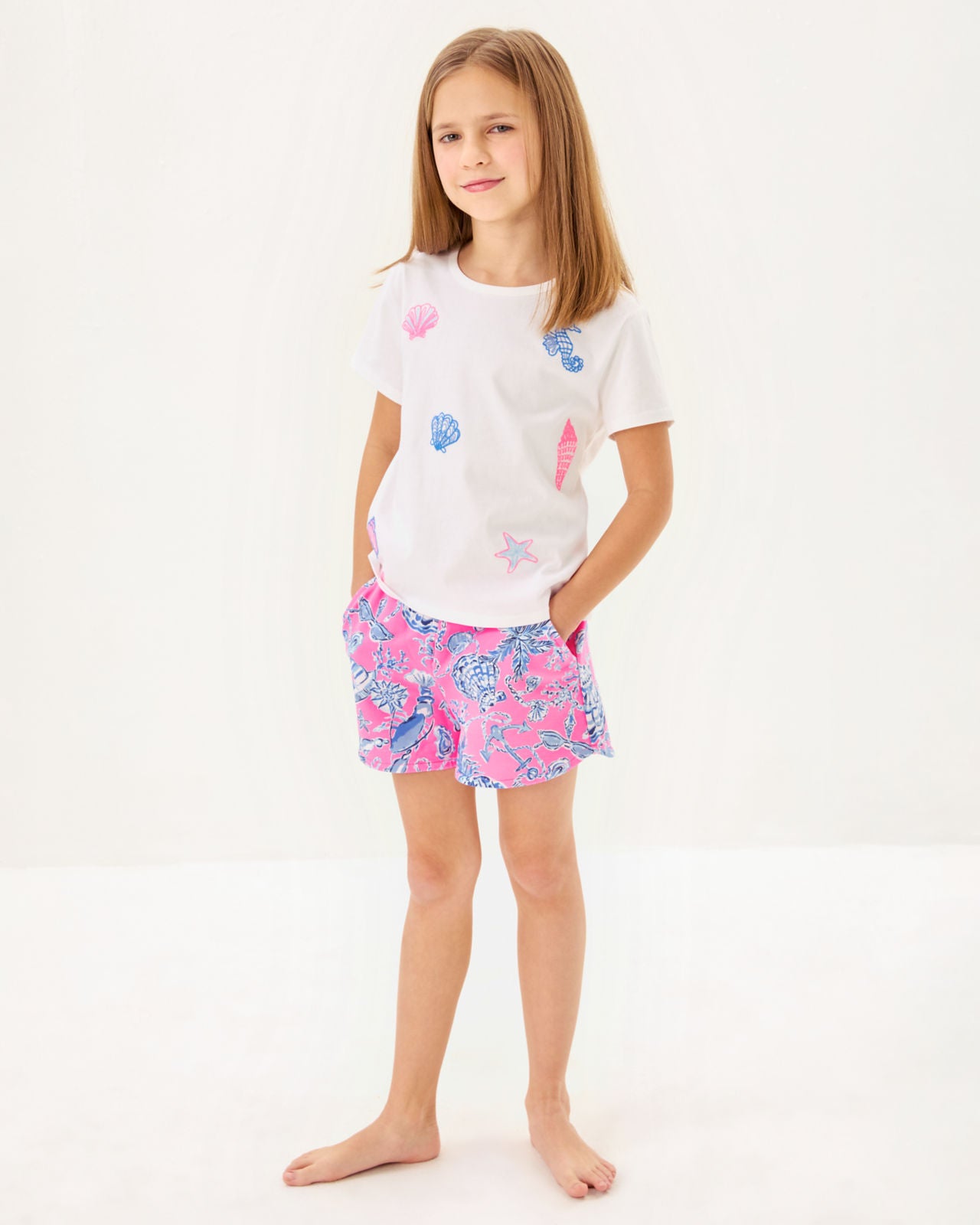 Mini Rally Tee In Multi Cool As Shell
