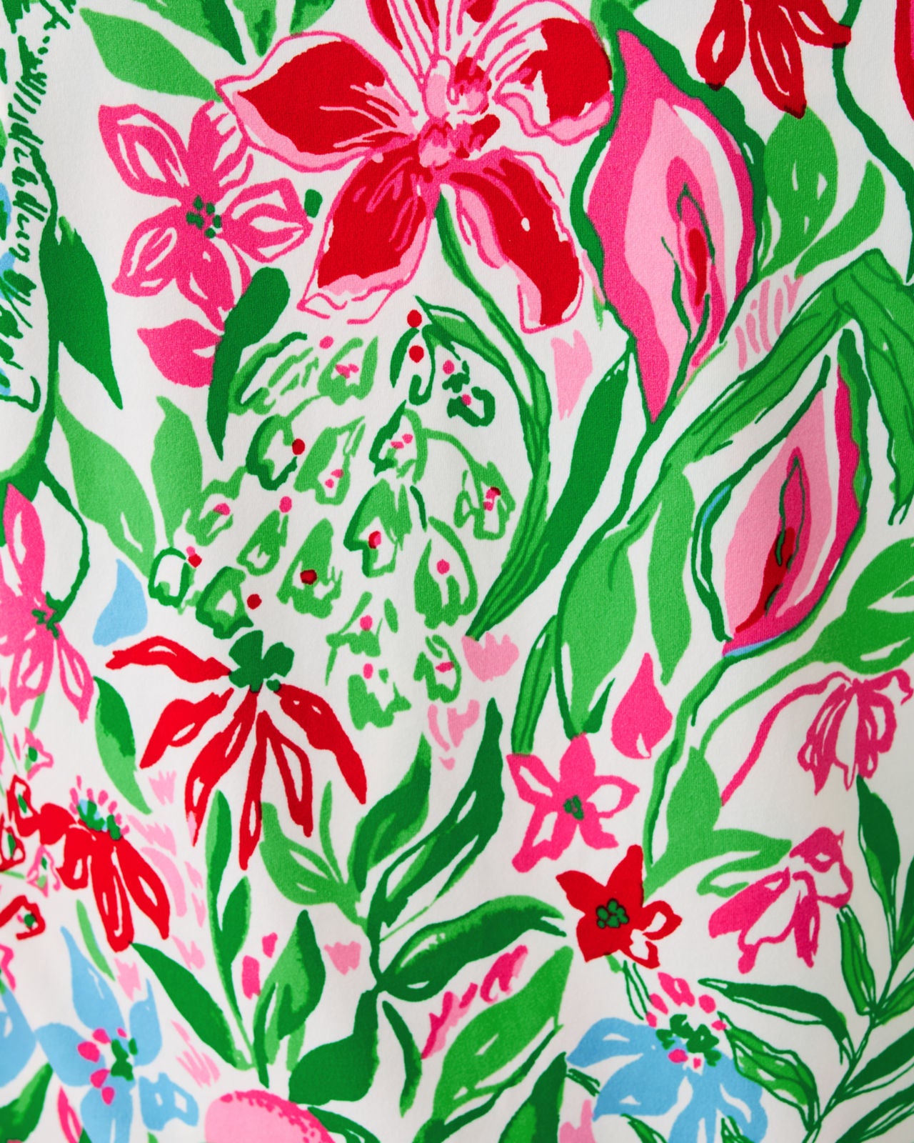 PJ Knit Long Sleeve Button-Up Top In Multi Glowing Gardens