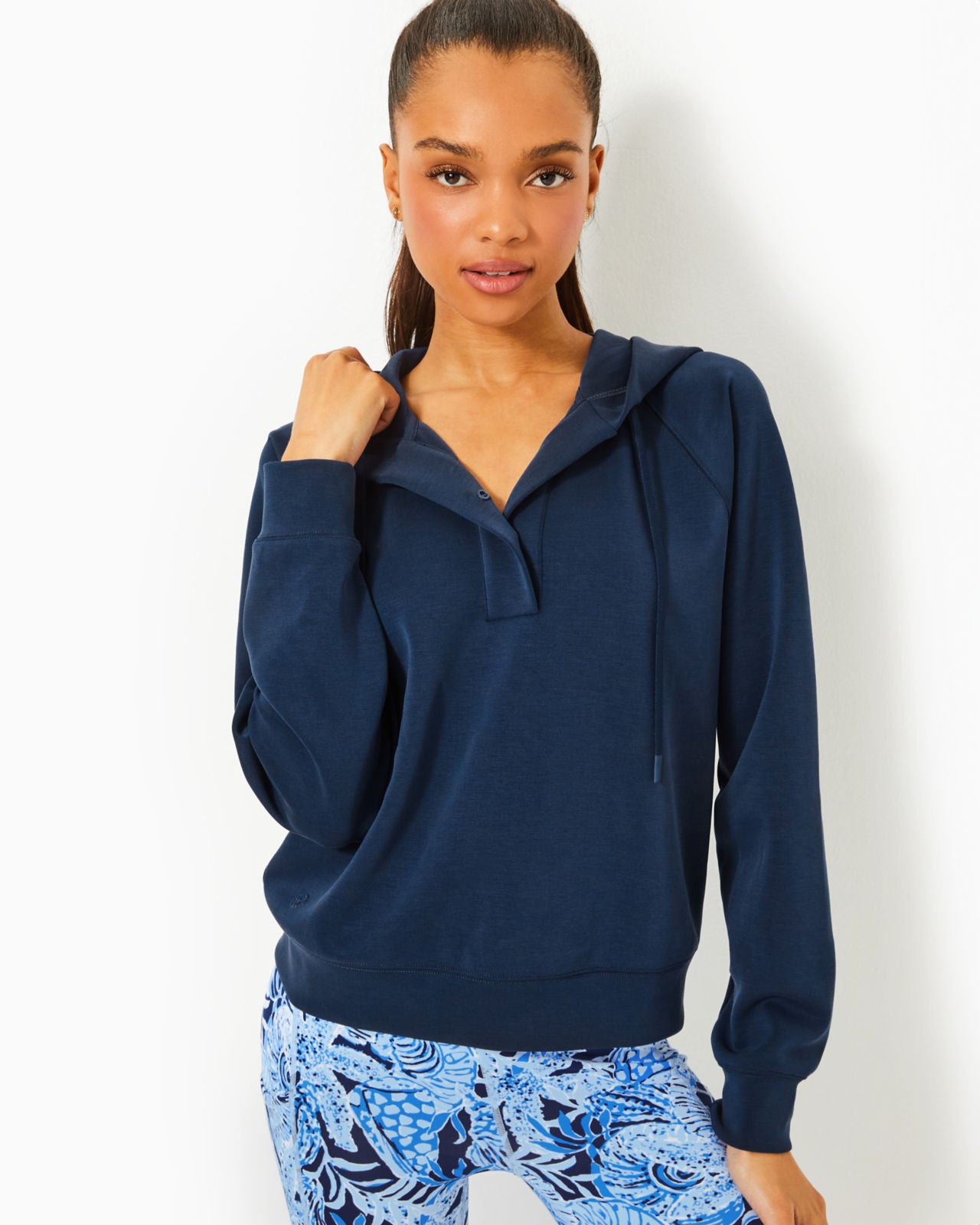 Kendy UPF 50+ Pullover In Low Tide Navy