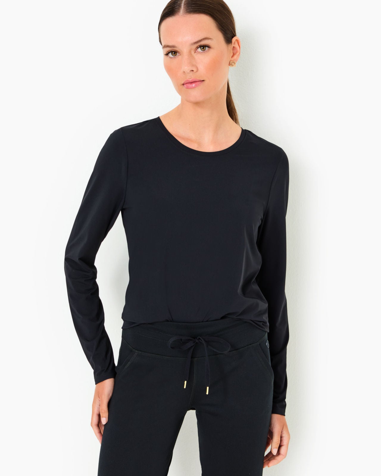 Westley Long Sleeve Active Tee Upf 50+ In Noir