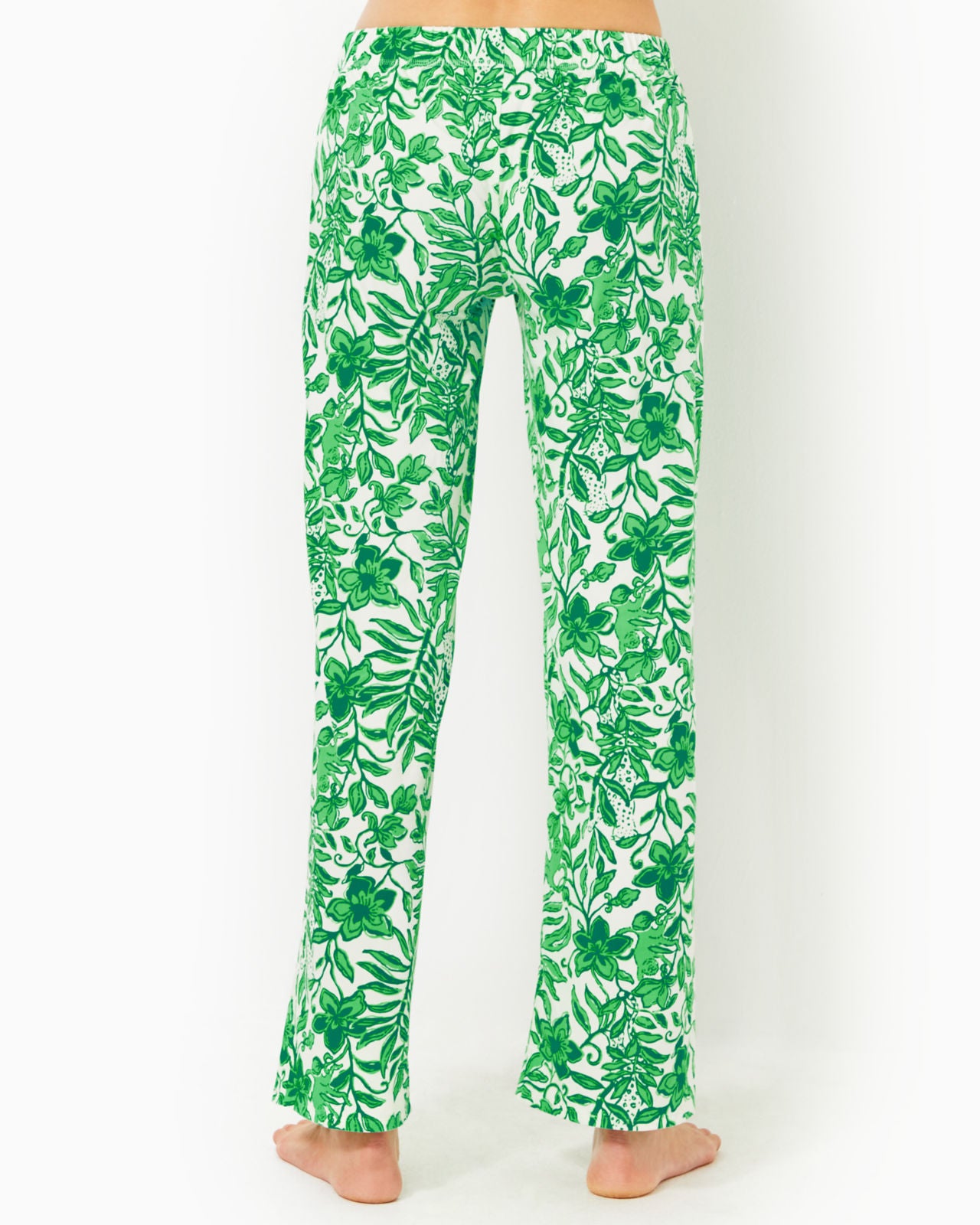 PJ Knit Pant In Fiddle Leaf Green Lil Escape Plan