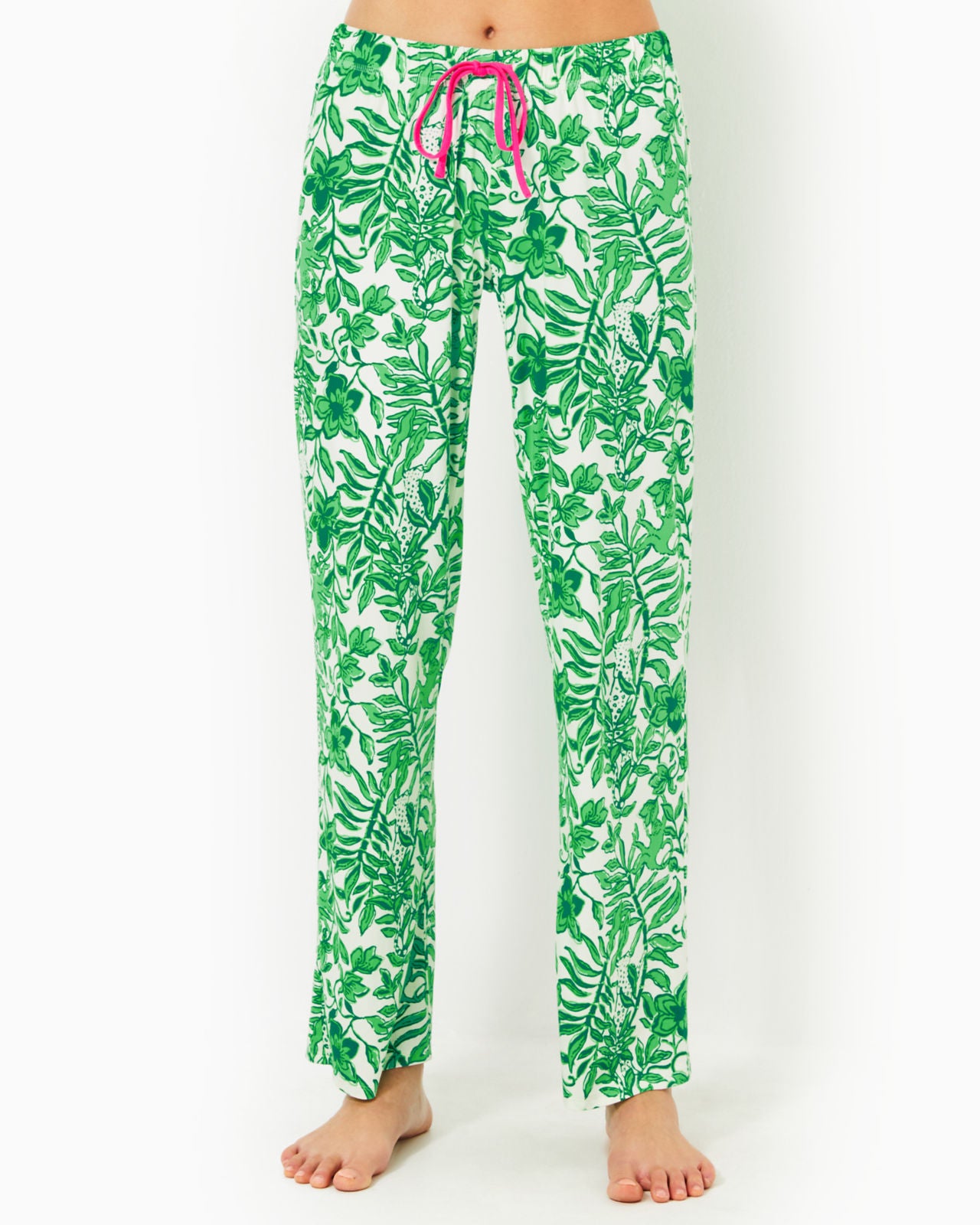 PJ Knit Pant In Fiddle Leaf Green Lil Escape Plan