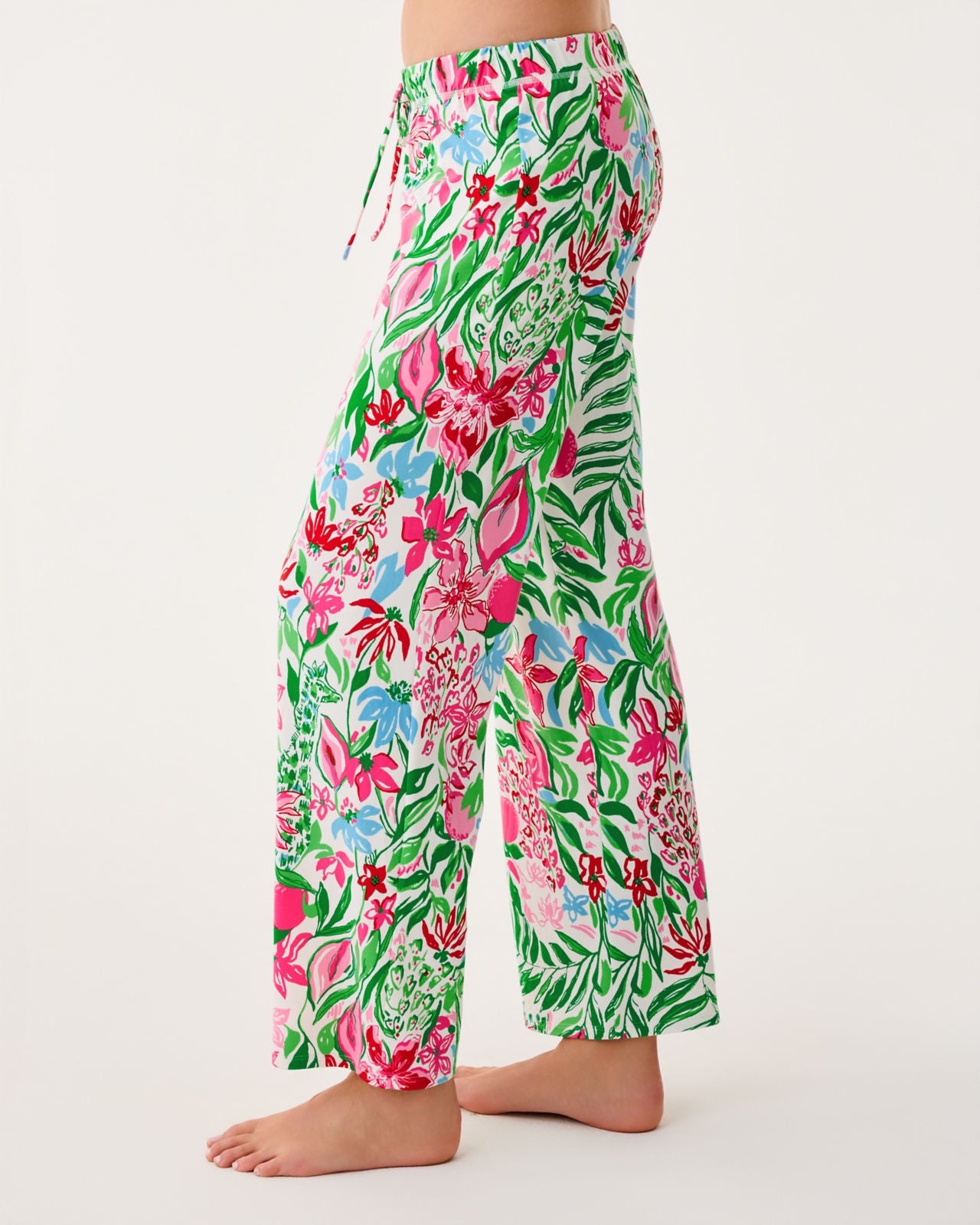 PJ Knit Pant In Multi Glowing Gardens