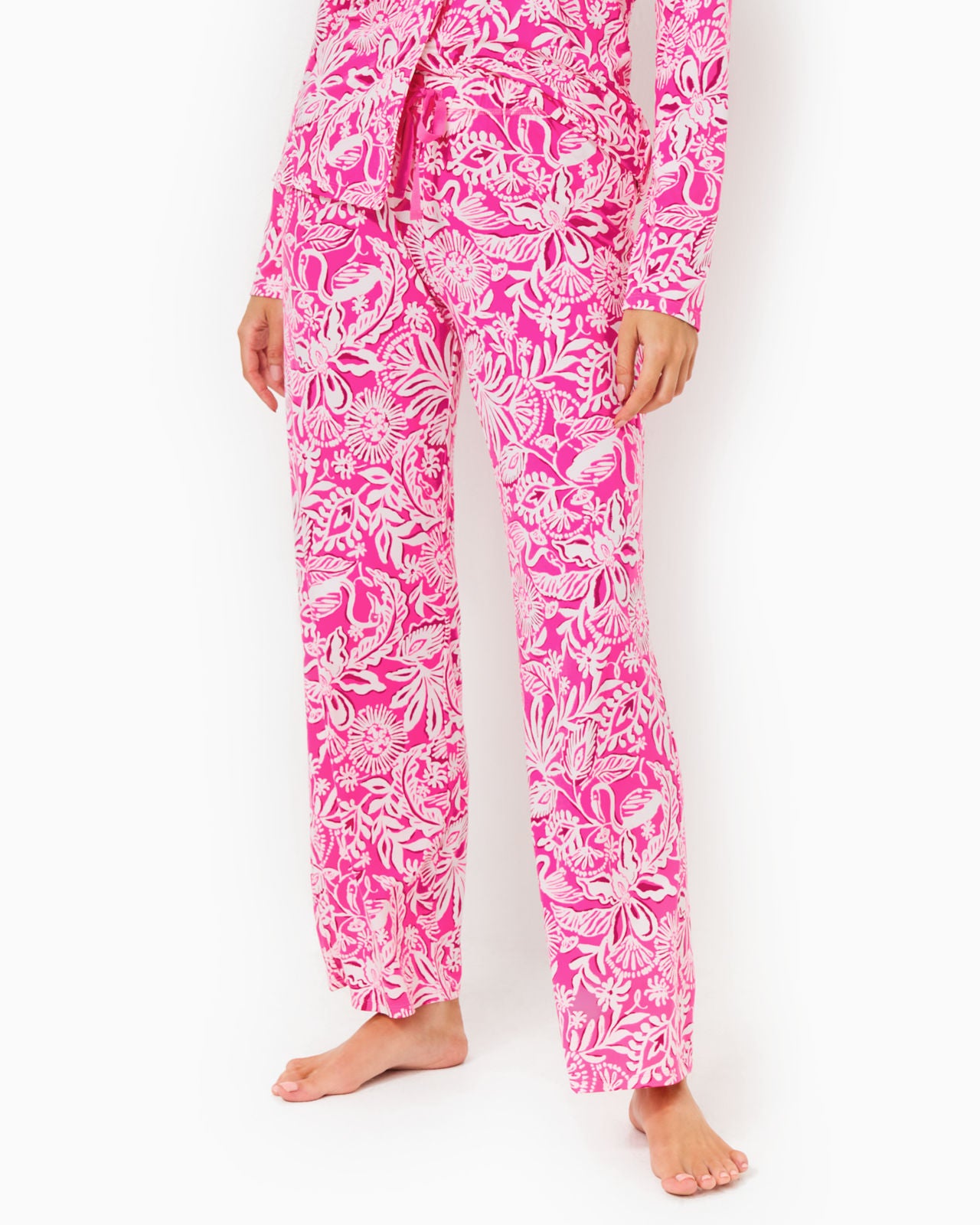 PJ Knit Pant In Passion Fruit Pink Absolutely Flamazing