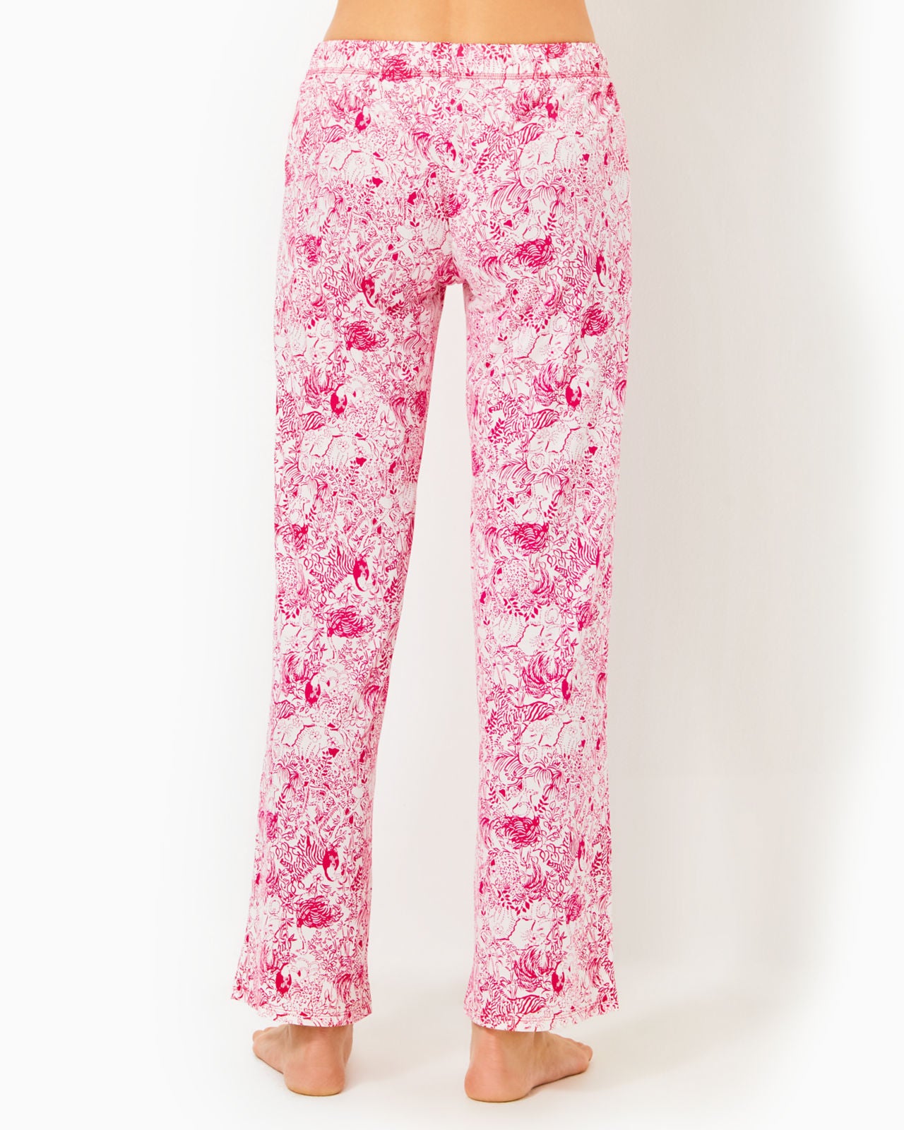 PJ Knit Pant In Raspberry Rouge Animal Magnetism