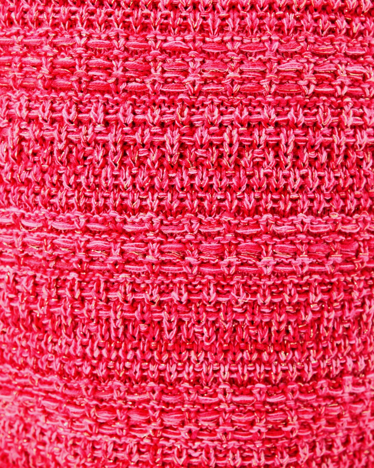 Lolo Sweater Dress In Cherry Red Metallic Marl