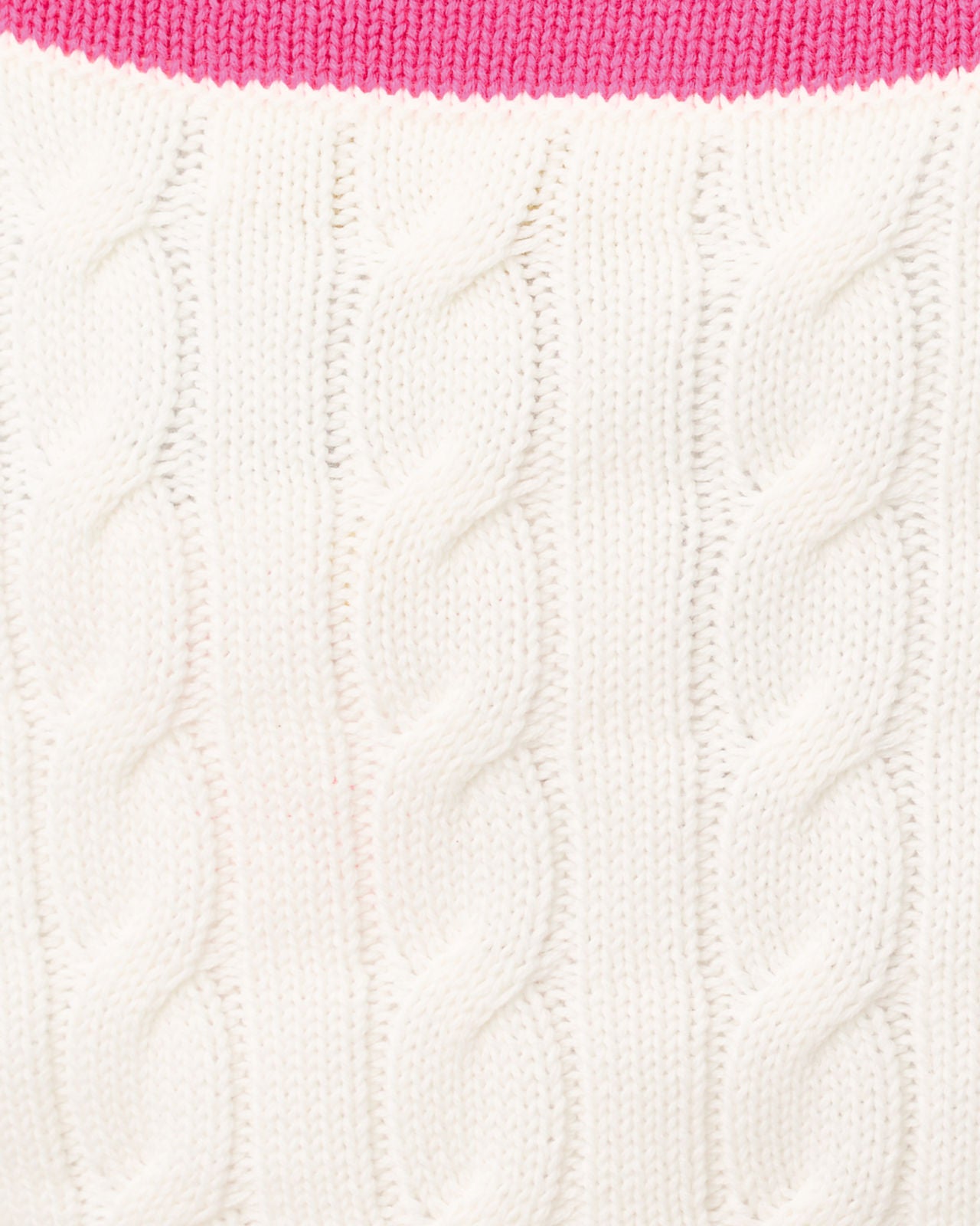 Brockton Sweater In Coconut X Pink Aster Tipping