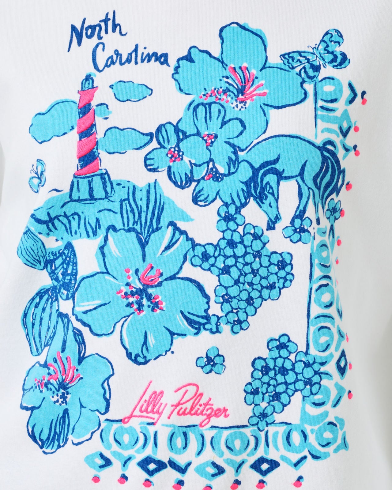 Ballad Sweatshirt in Capri Blue North Carolina Destination
