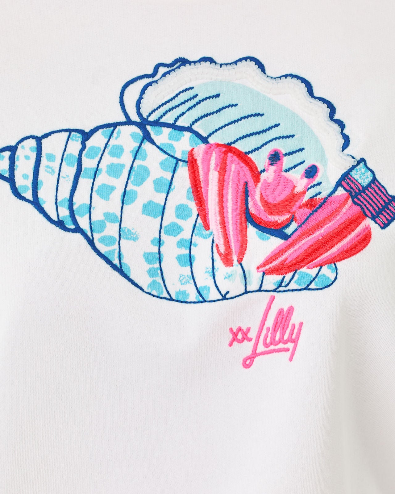 Ballad Long Sleeve Sweatshirt In Society Crab Embroidery