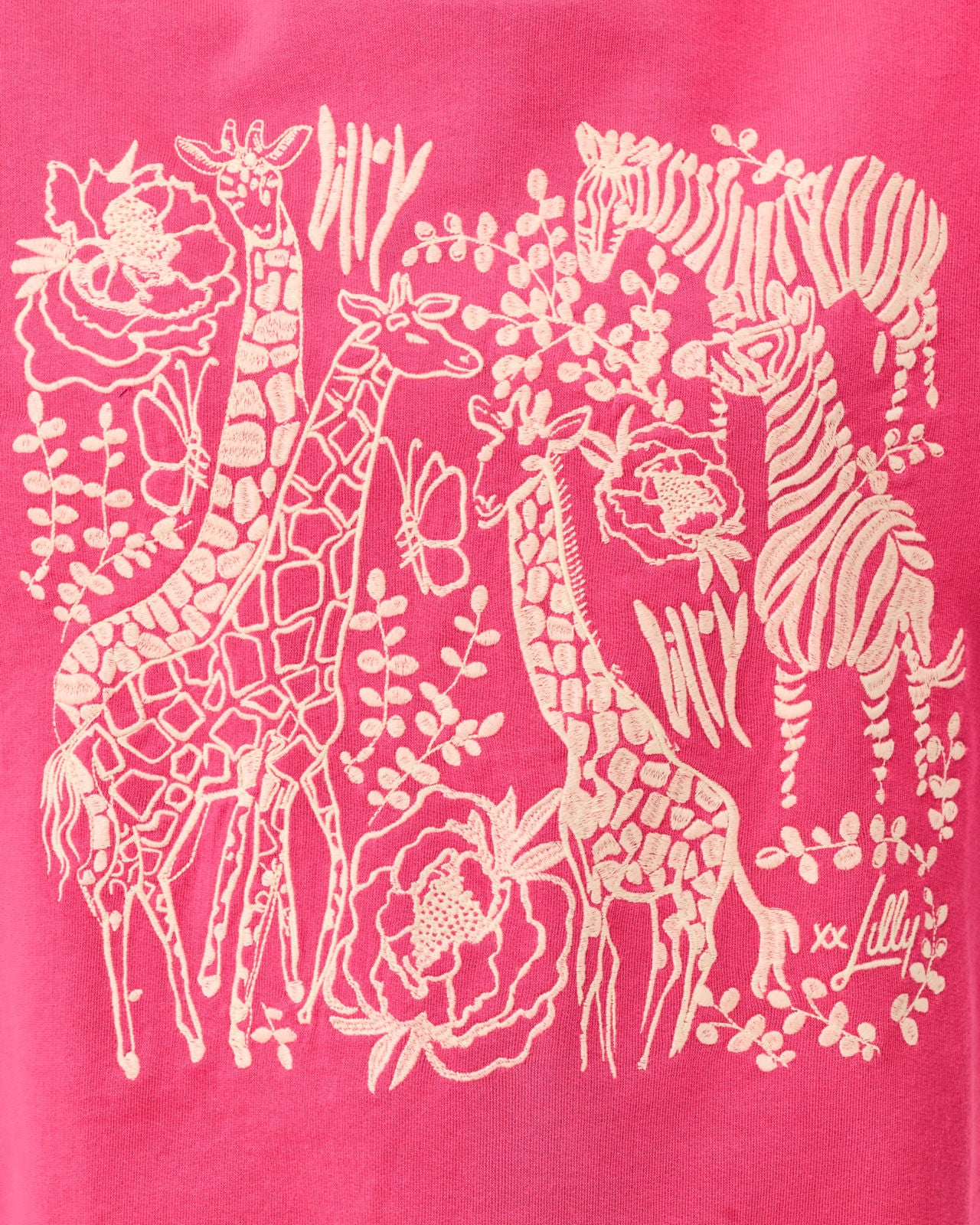 Ballad Long Sleeve Sweatshirt In Safari Embroidery