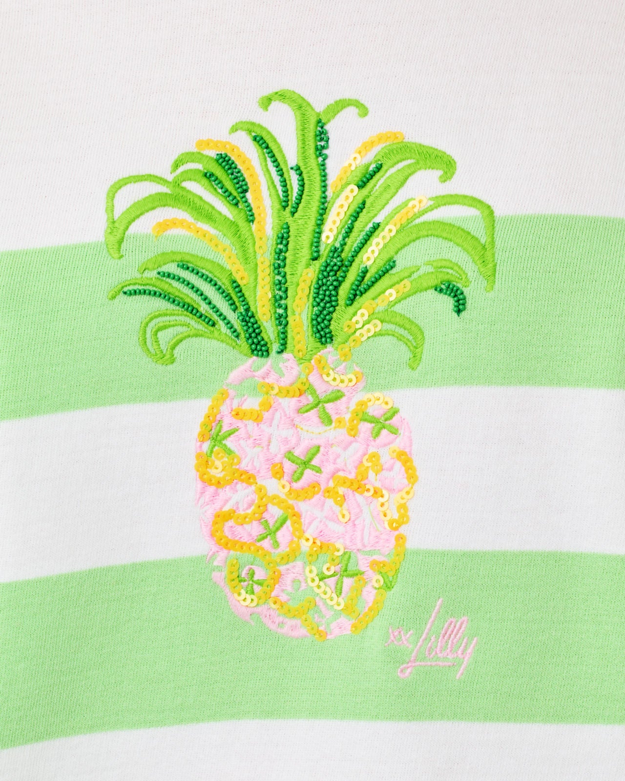Ballad Long Sleeve Sweatshirt In Pineapple Embellishment