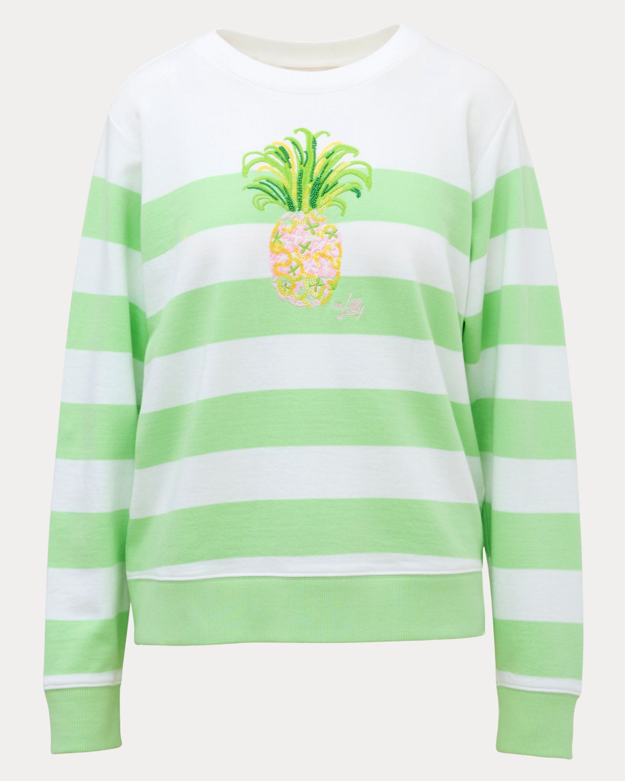 Ballad Long Sleeve Sweatshirt In Pineapple Embellishment