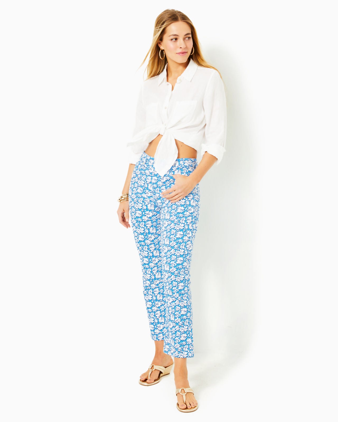 Annet High Rise Crop Flare Pants