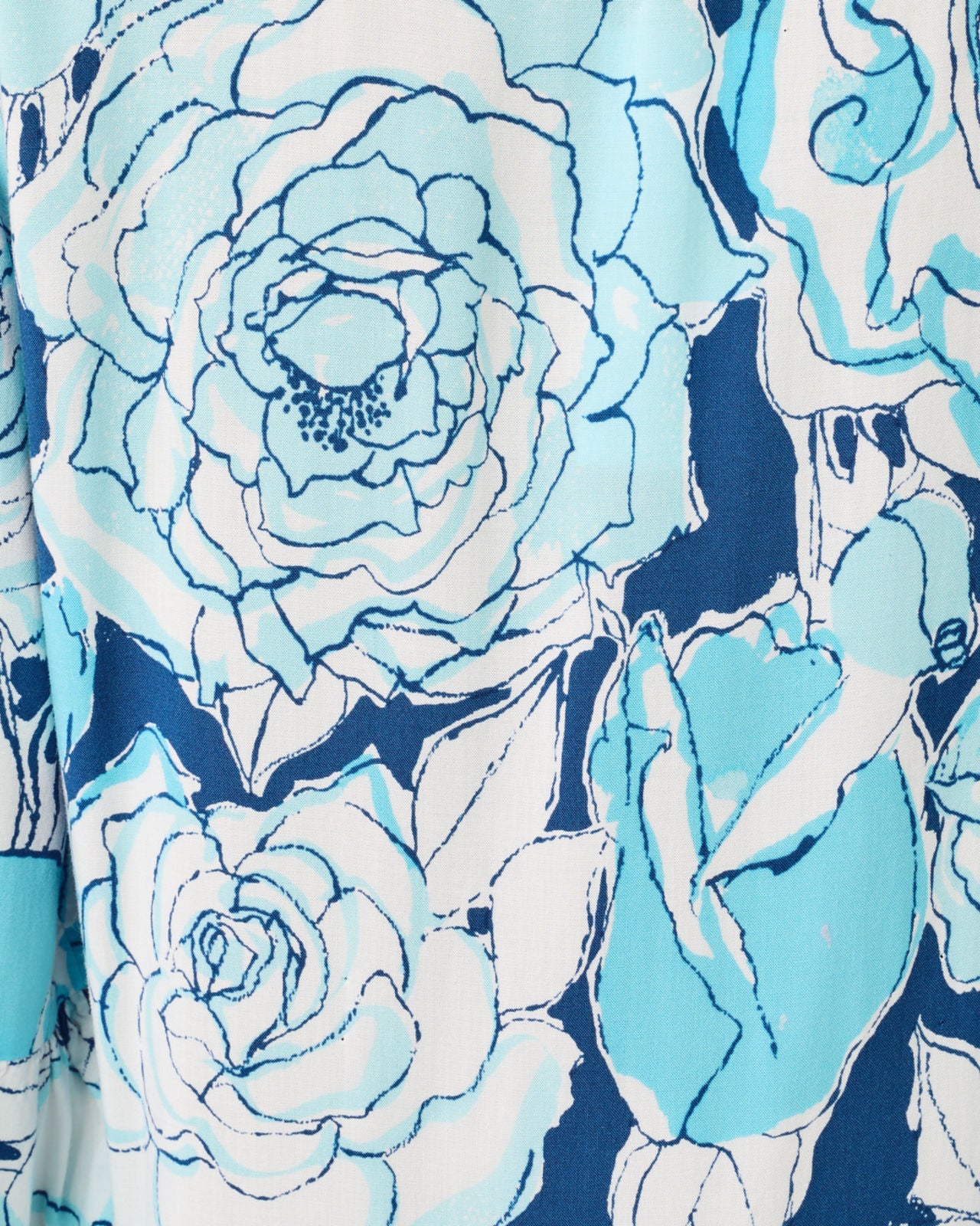 Danika 3/4 Sleeve Tunic Dress In Capri Blue Rosanna