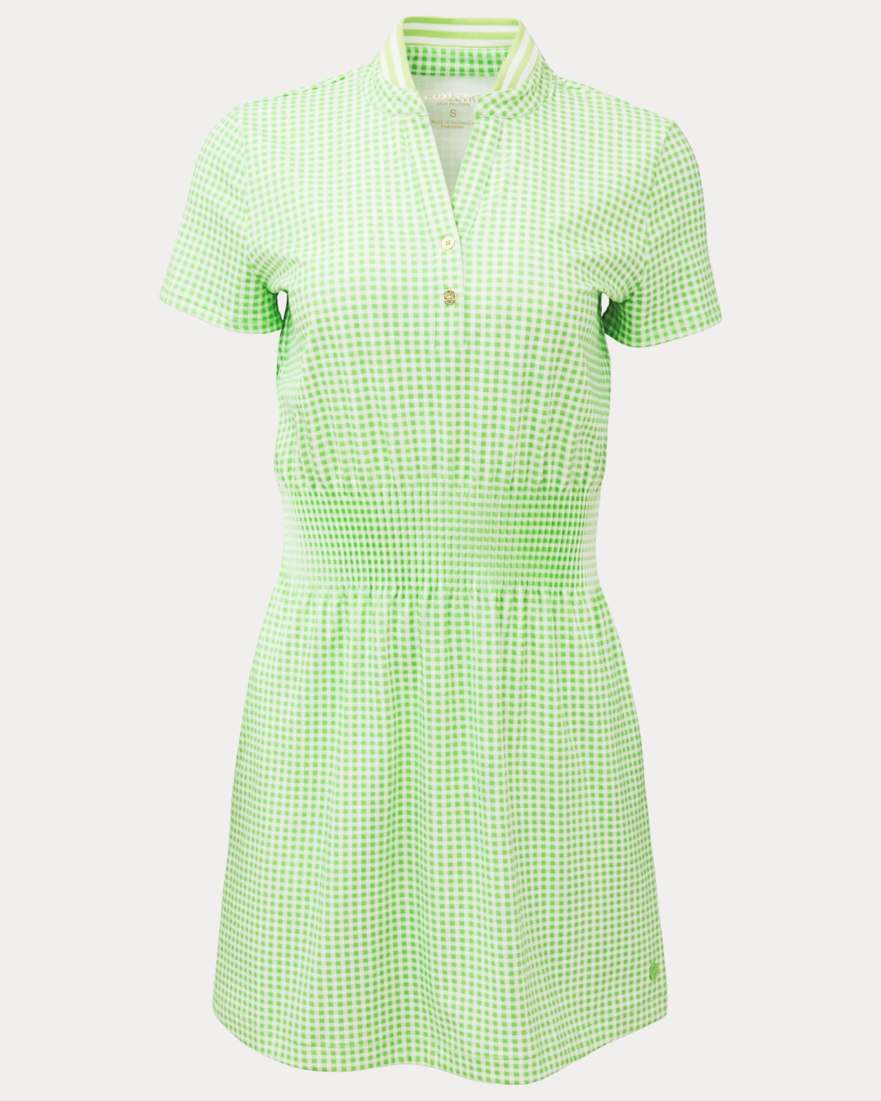Love Active Dress UPF 50+ In Pistachio Macaron Gingham