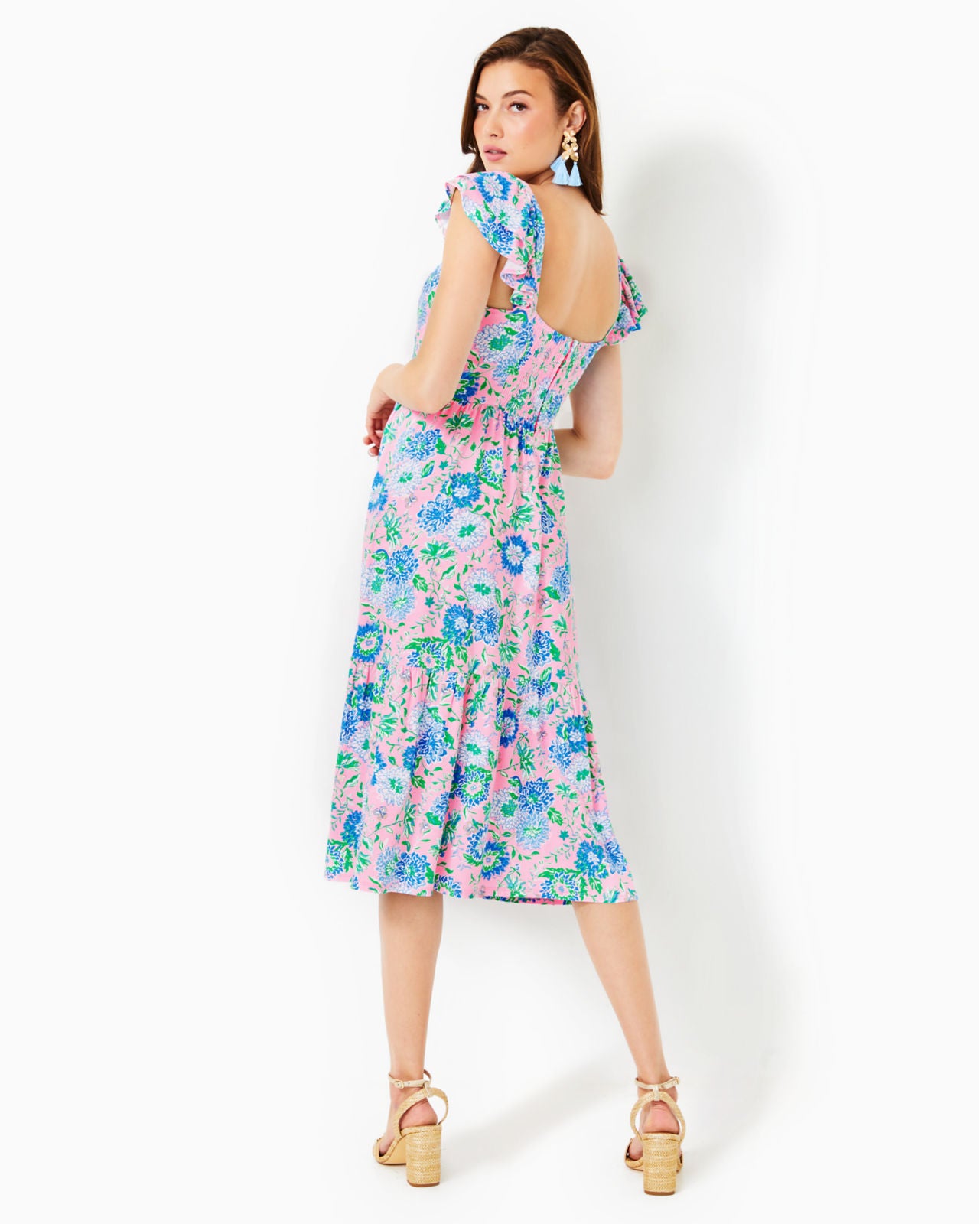 Bayleigh Flutter Sleeve Maxi Dress