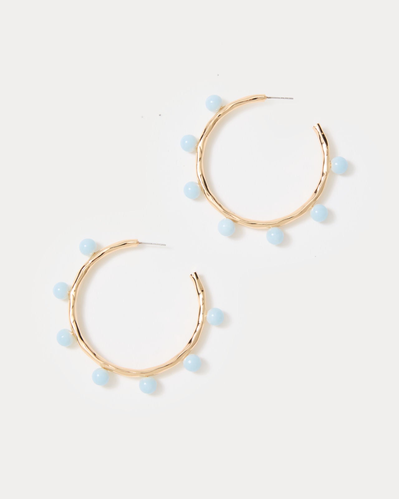Wave N Sea Hoop Earrings In Bluette