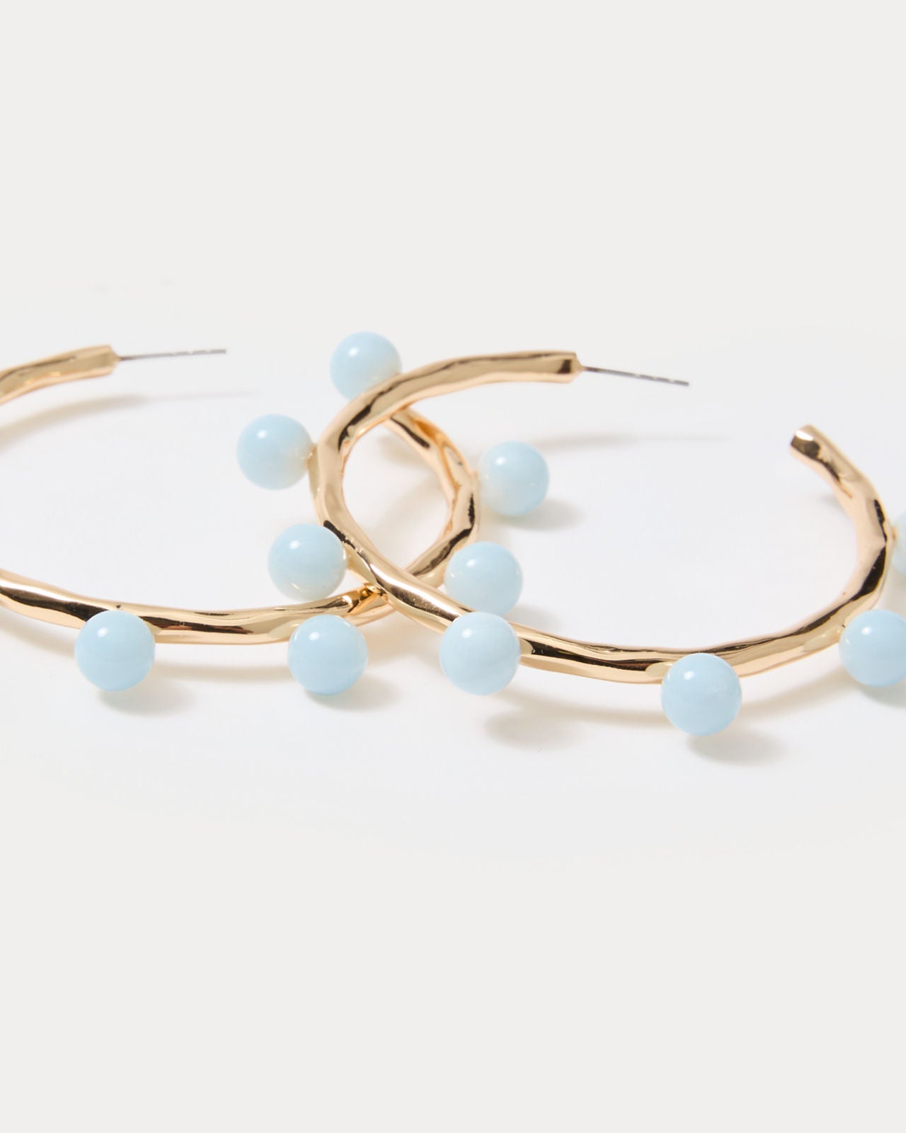 Wave N Sea Hoop Earrings In Bluette