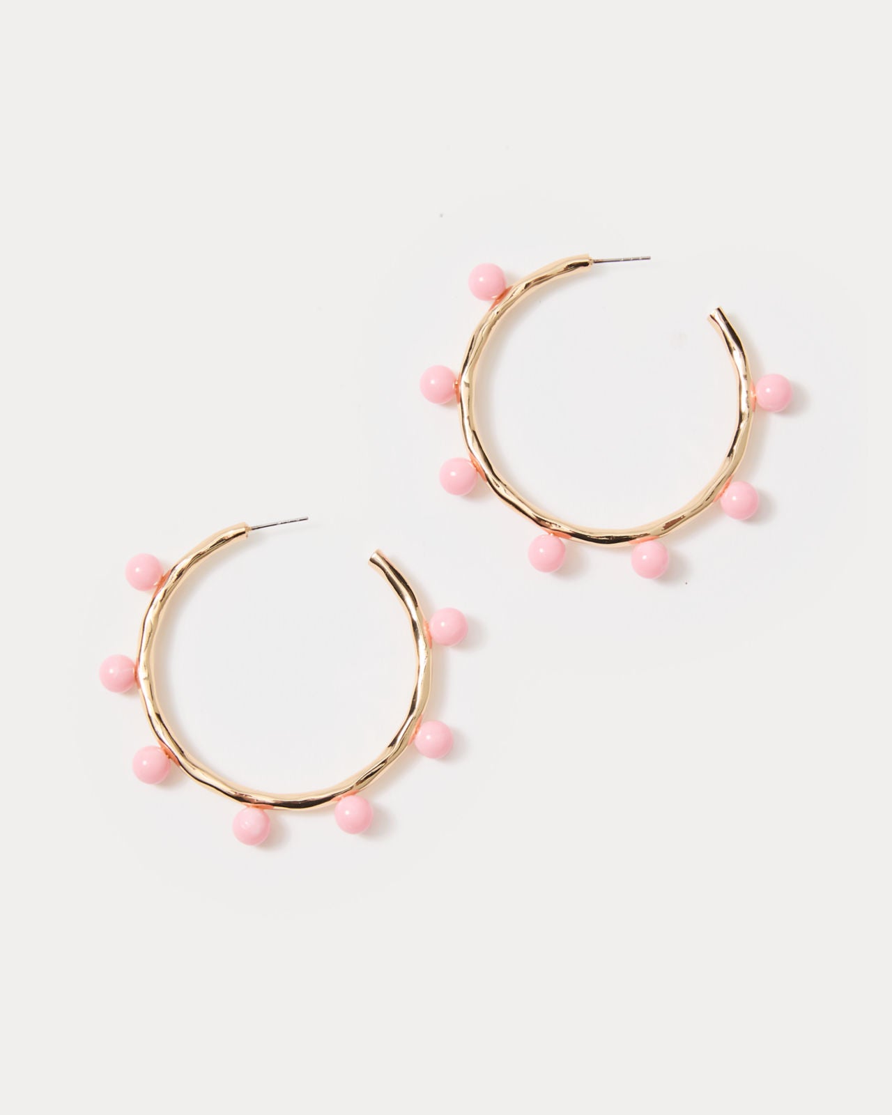 Wave N Sea Hoop Earrings In Conch Shell Pink