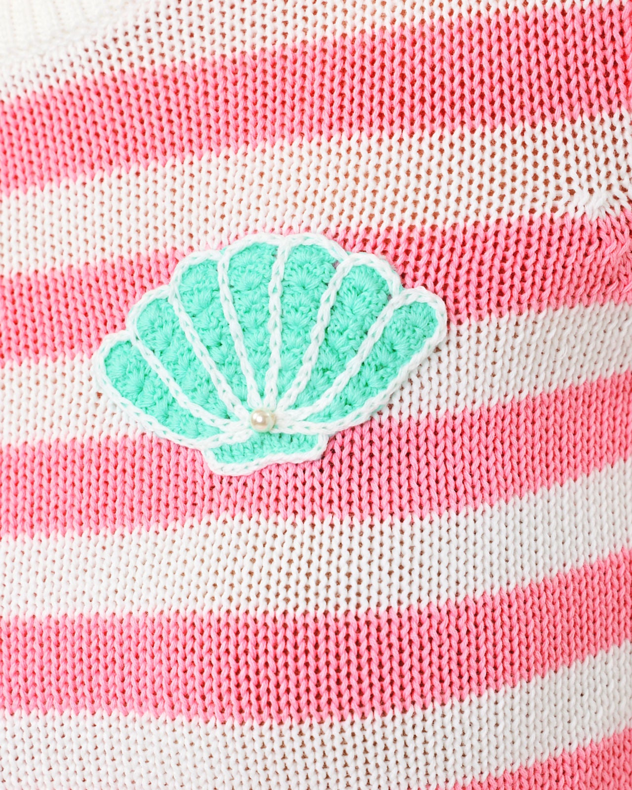 Kellyn Sweater In Conch Shell Pink Nauti Stripe