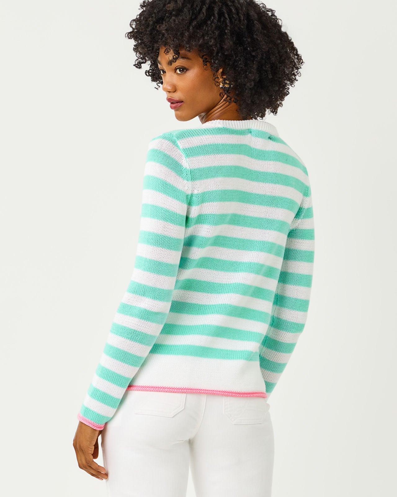 Kellyn Sweater In Mint Condition Nauti Stripe