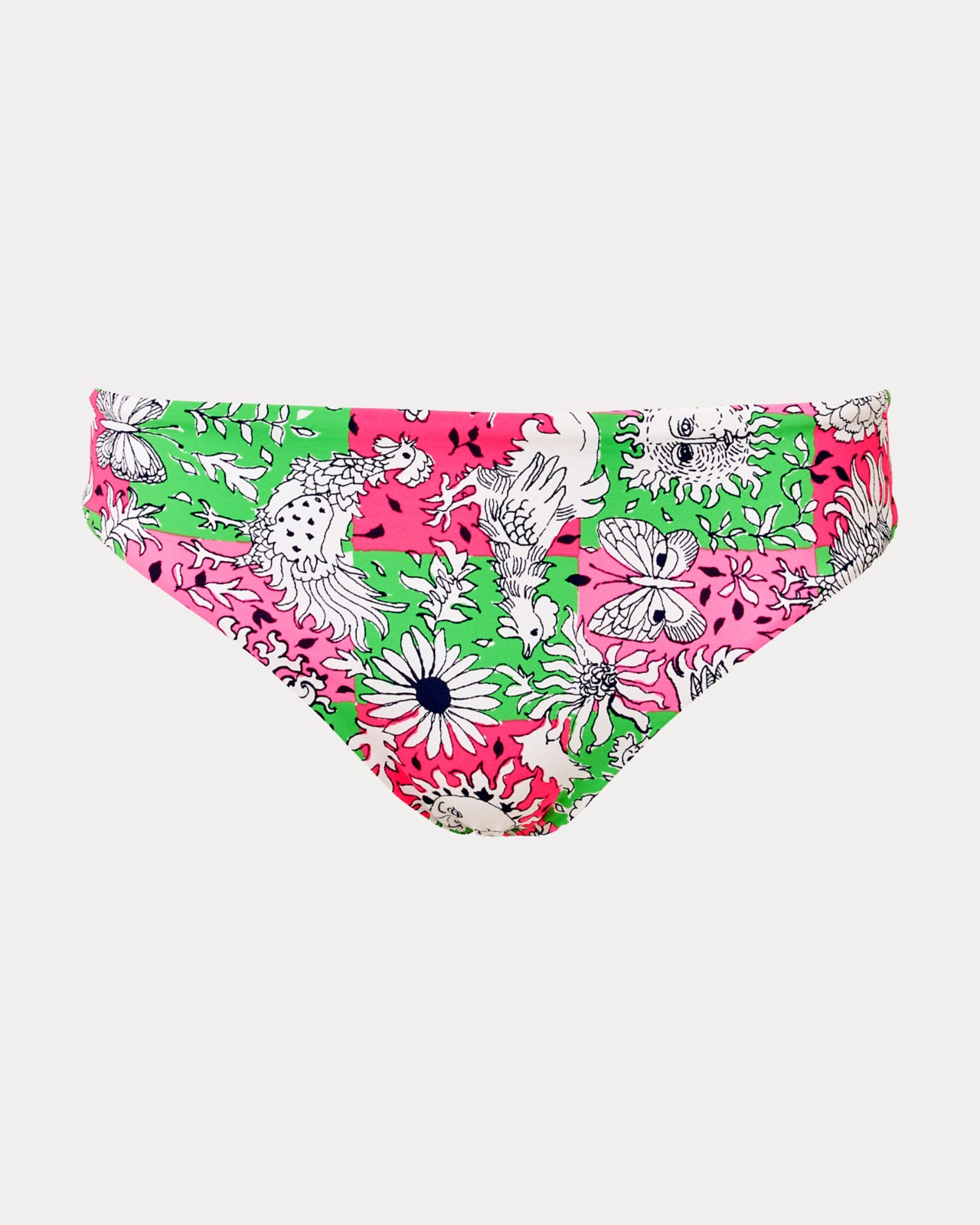 Betie Bikini Bottom In Cherry Blossom Pink Lil Chicken Check