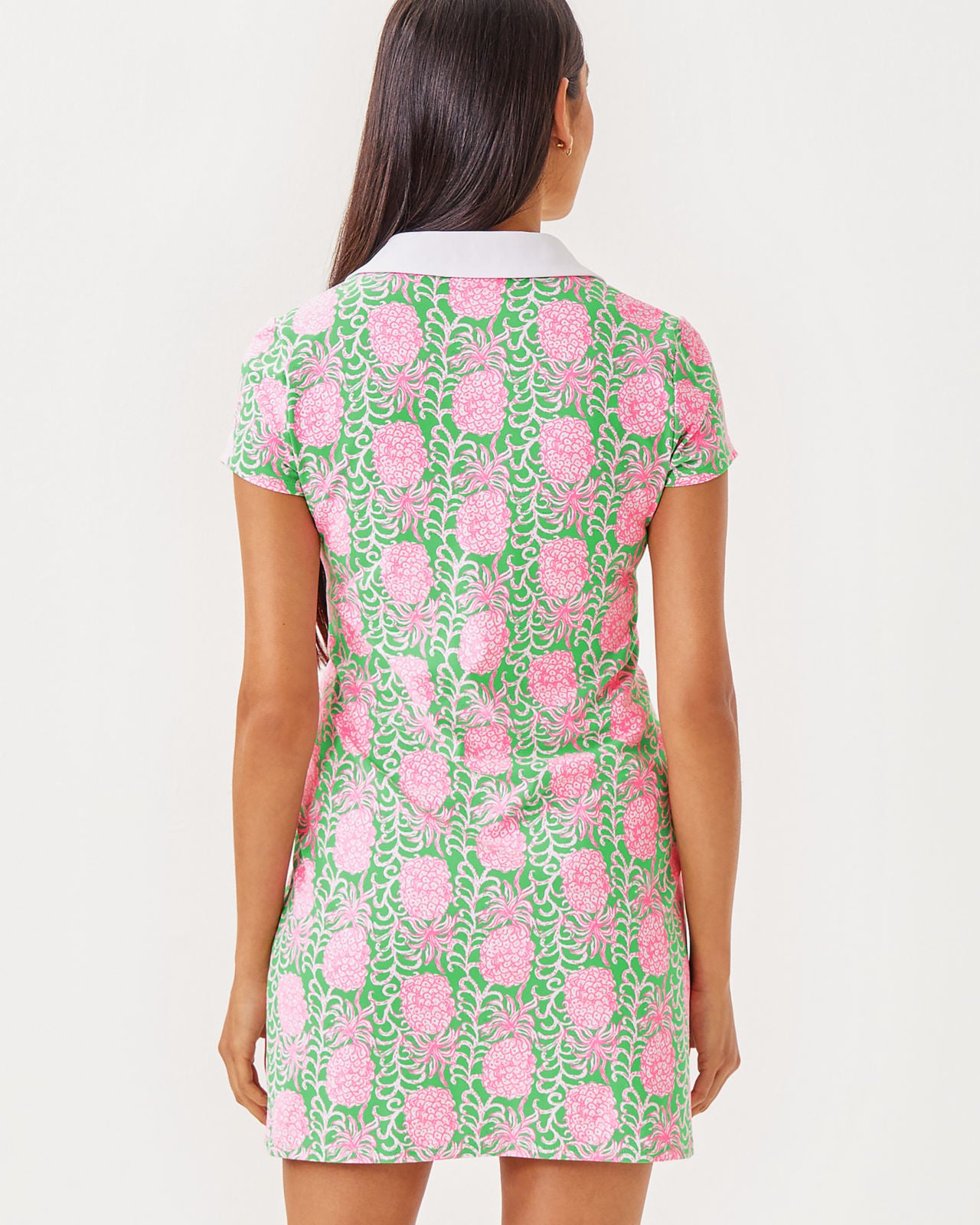 Cayo Costa Dress UPF 50+ in Fauna Green Party Like A Pineapple