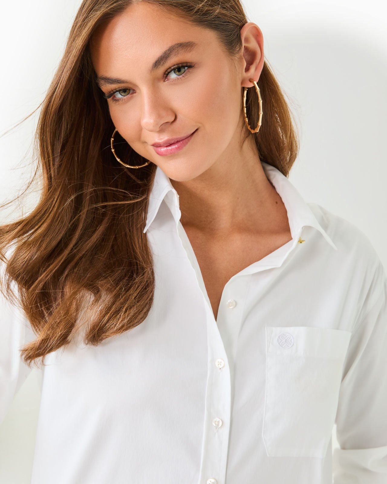 The Relaxed Lilly Shirt In Resort White