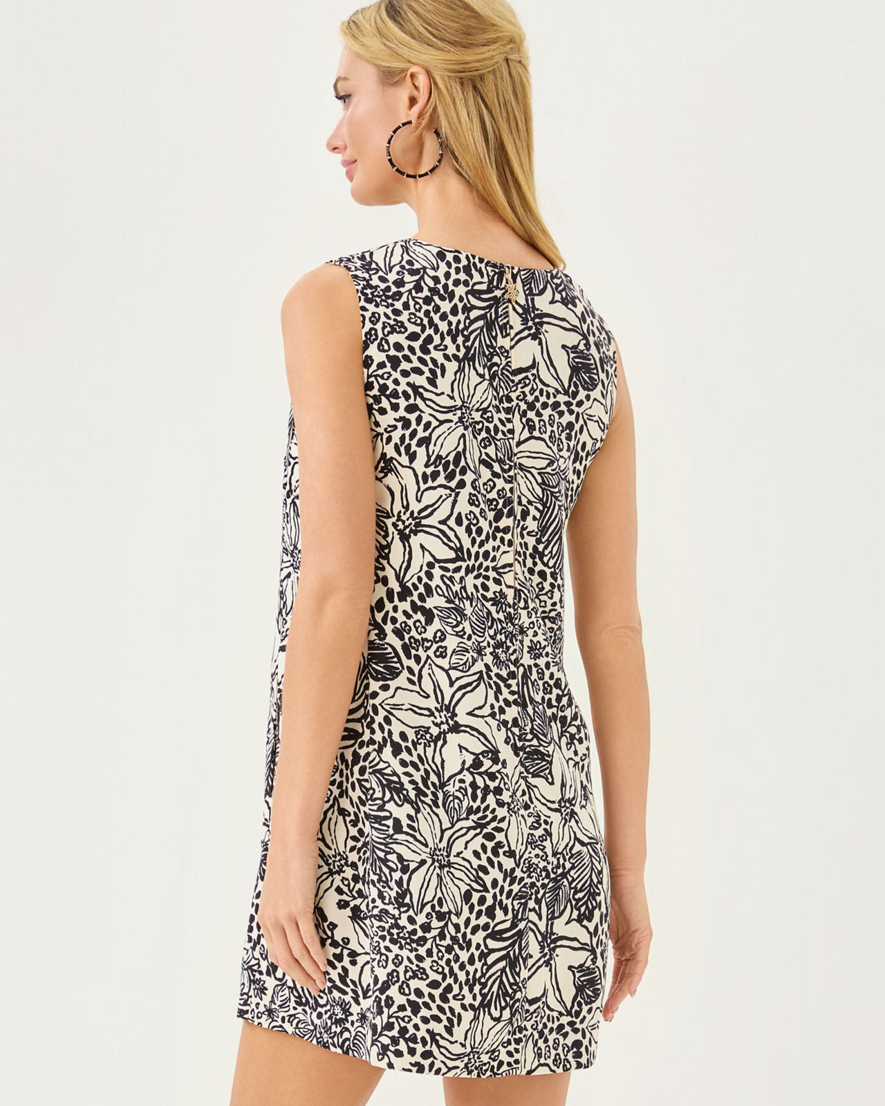 Edita Shift In Onyx Lots To Spot Engineered Woven Shift