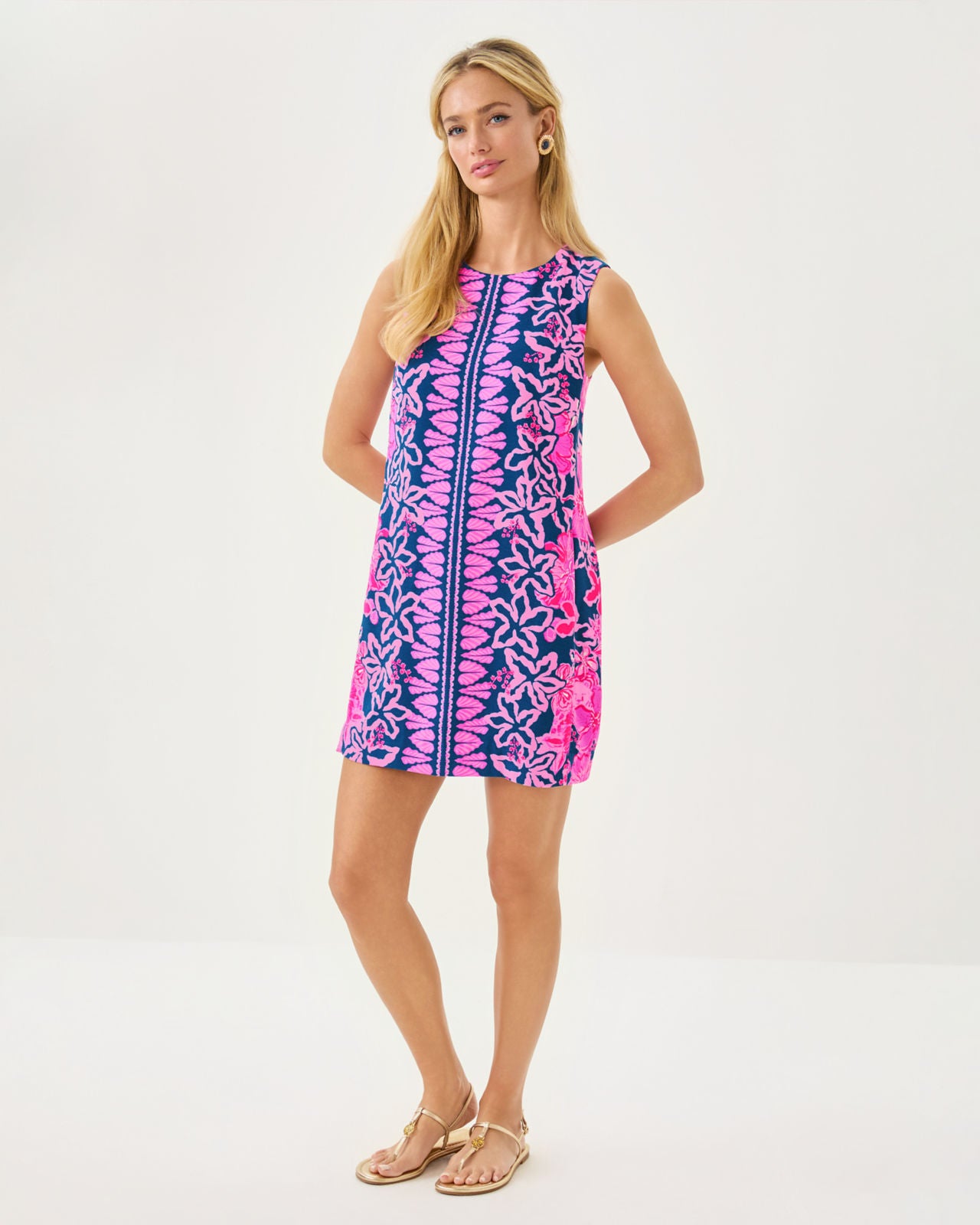 Edita Shift In Starlight Navy Once And Floral