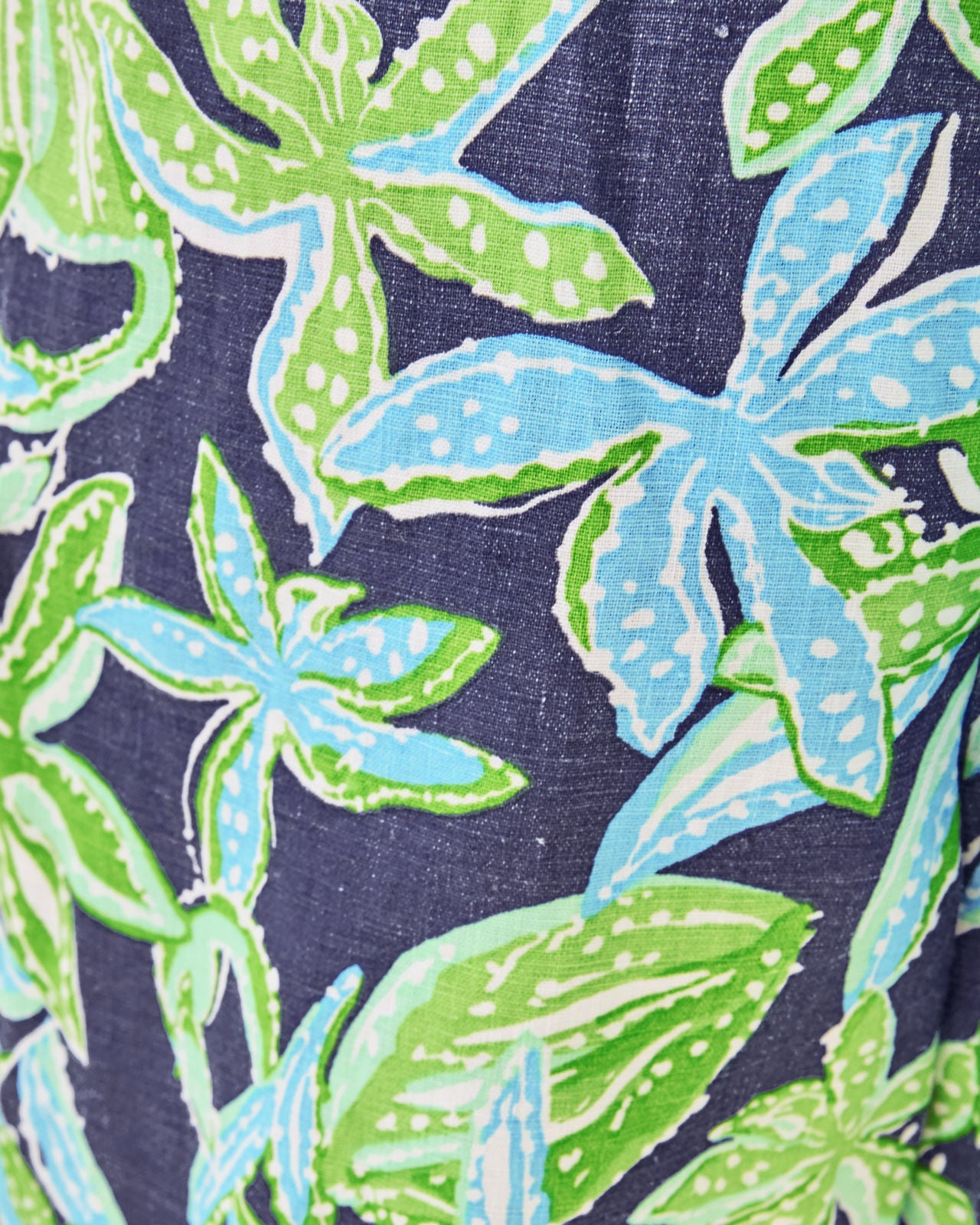 Croix Linen Short In Sapphire Pool Tropical Tango