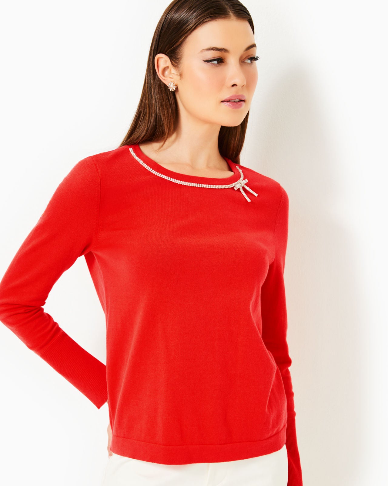 Morgen Sweater In Rococo Red