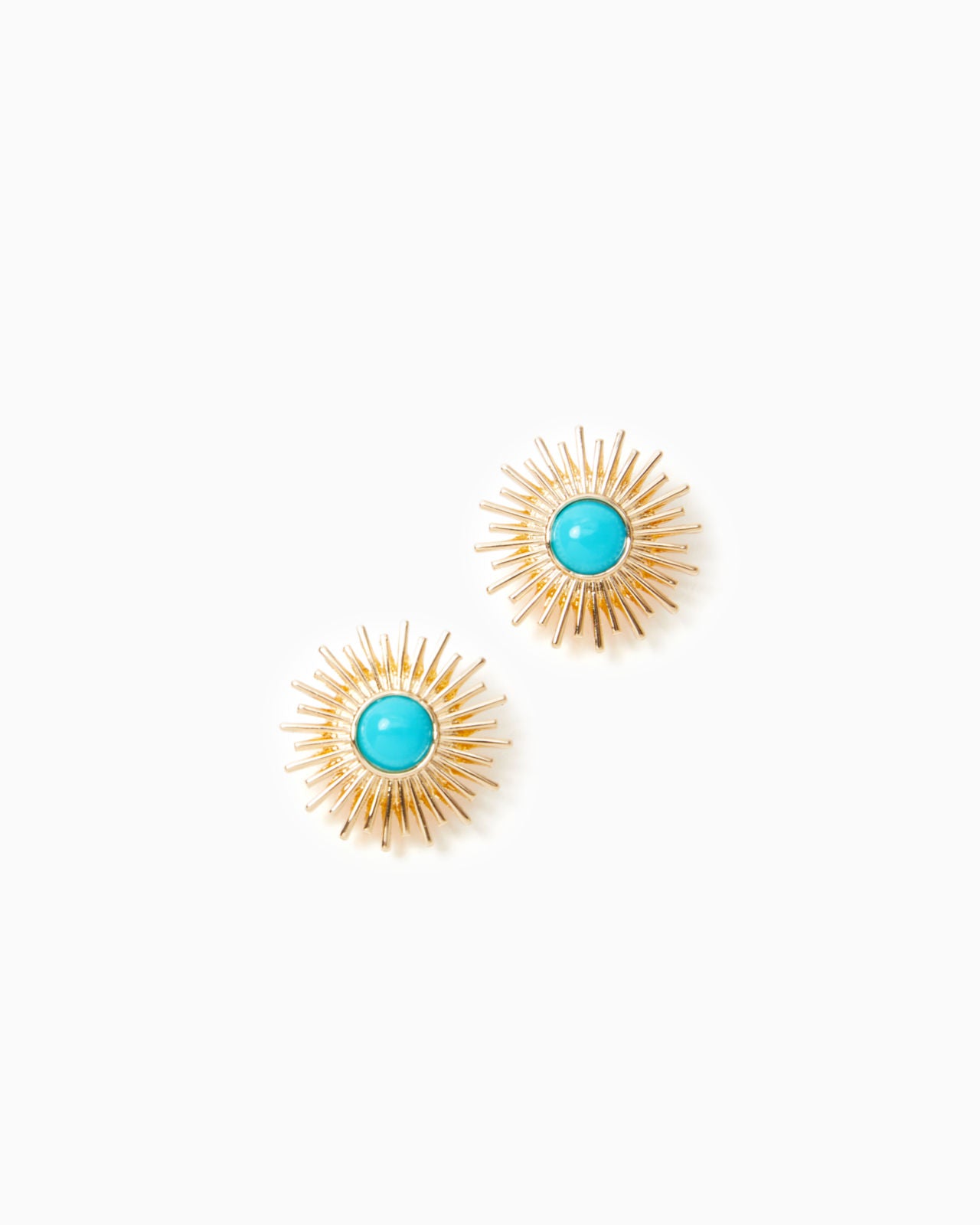 Sunshine Jungle Earrings In Breezy Aqua