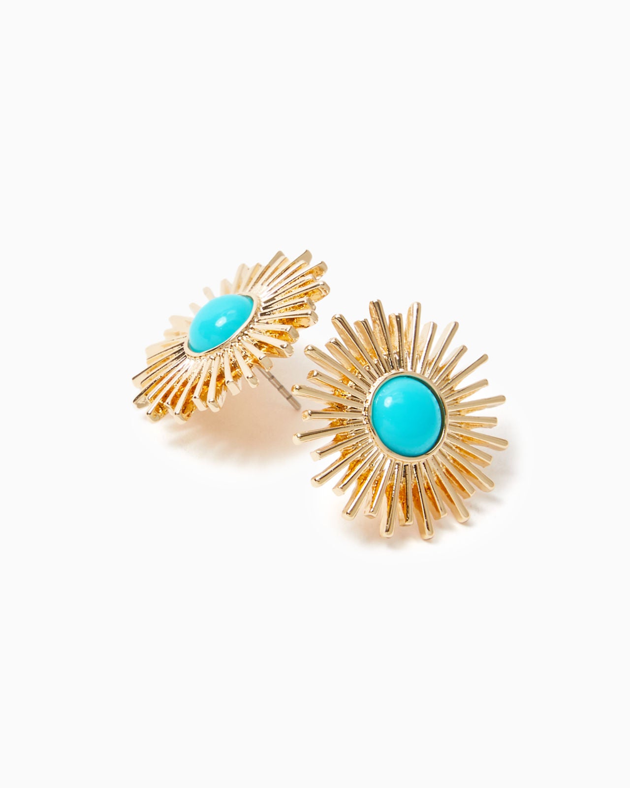 Sunshine Jungle Earrings In Breezy Aqua