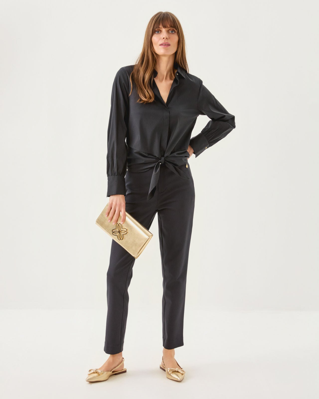 The Tie Lilly Shirt In Noir