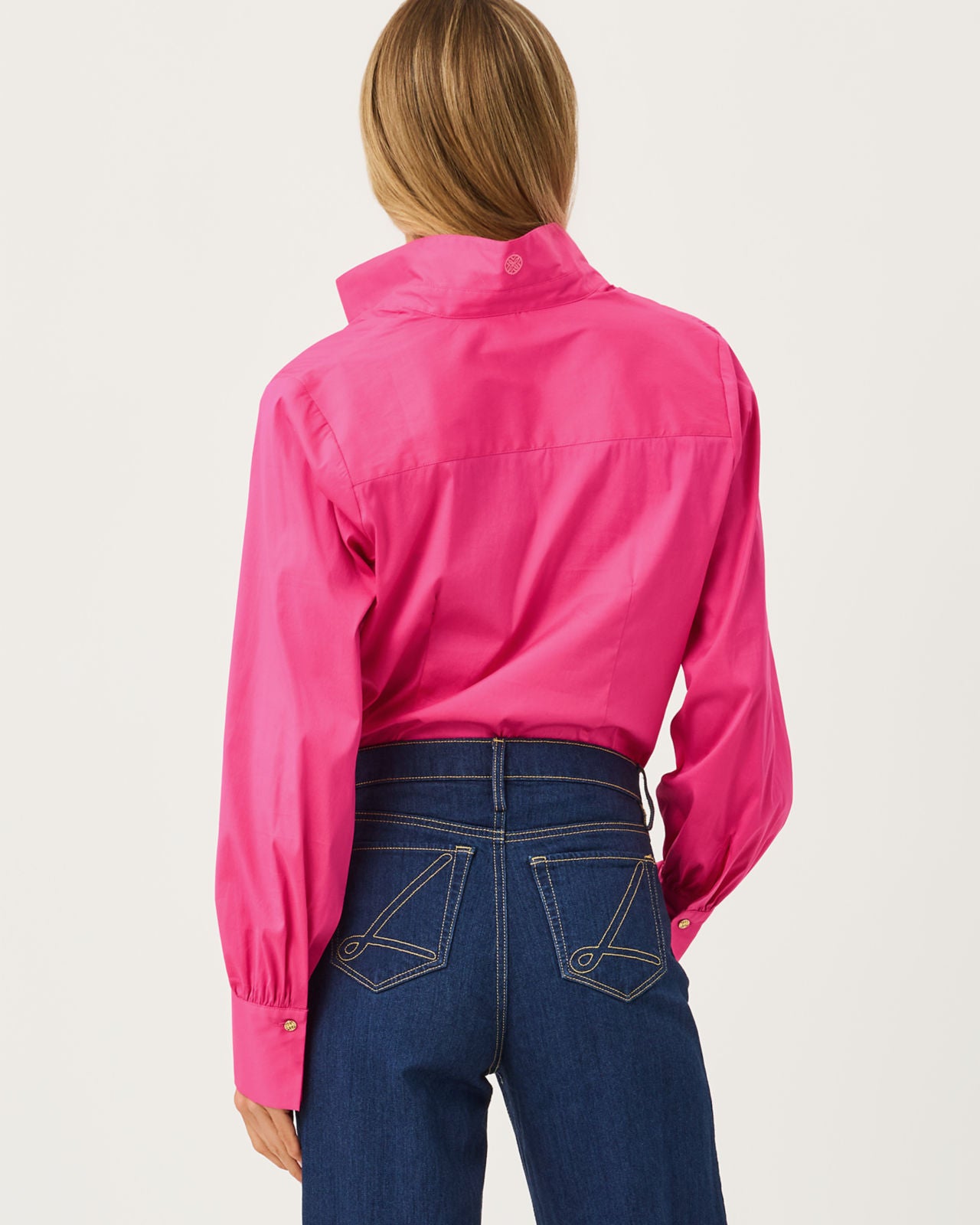 The Tie Lilly Shirt In Pink Aster