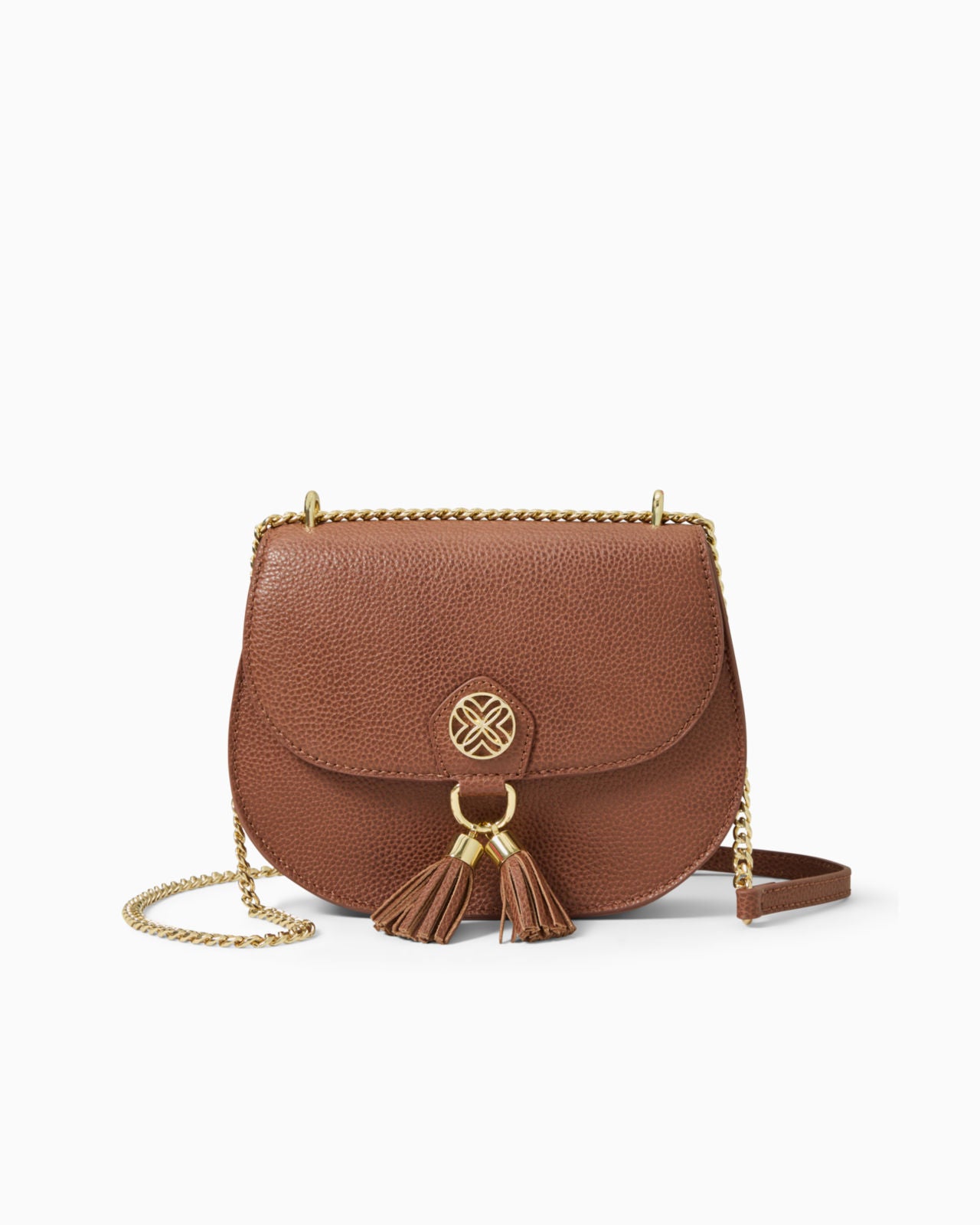 Sirena Leather Crossbody In Bungalow Brown