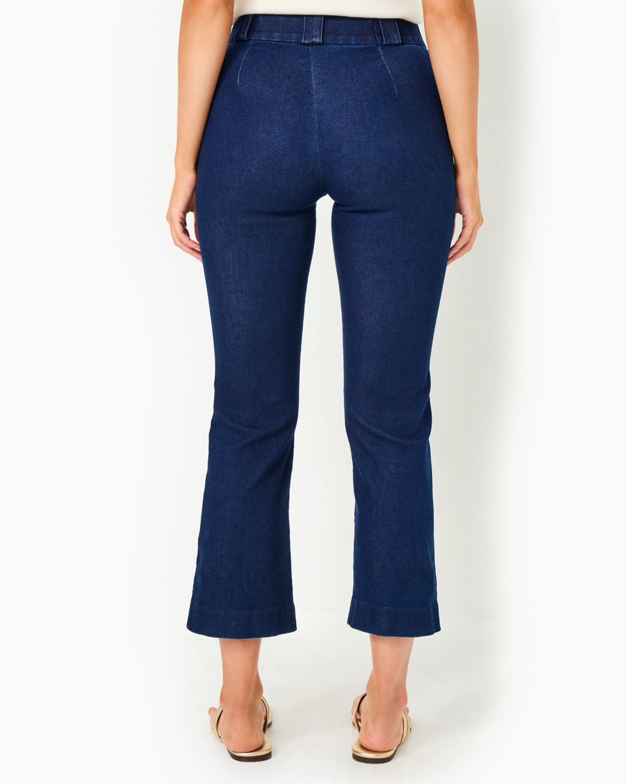 Parrish High Rise Crop Flare In Cosmic Wash