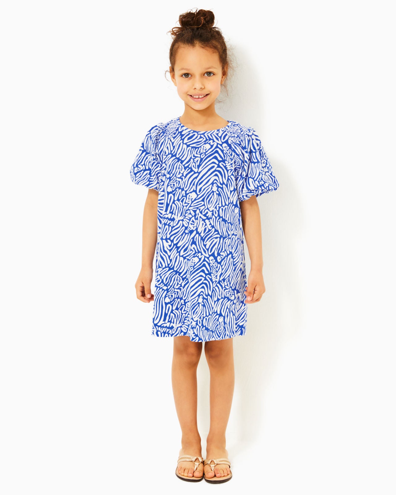 Mini Rosen Dress In Martinique Blue Zee Bebe