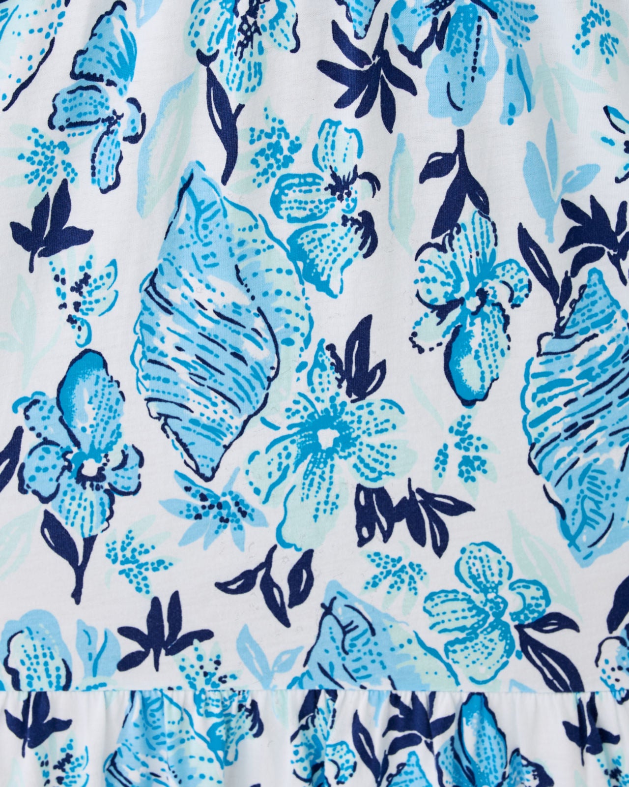 Malone 3/4 Sleeve Maxi Dress In Resort White Seashell Splendor