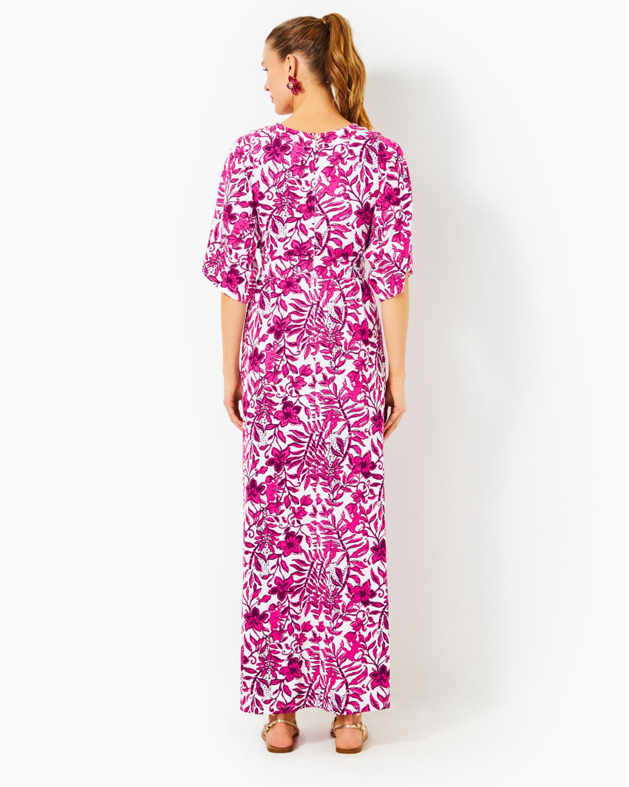 Roselle Maxi Dress In Elderflower Blossom Lil Escape Plan