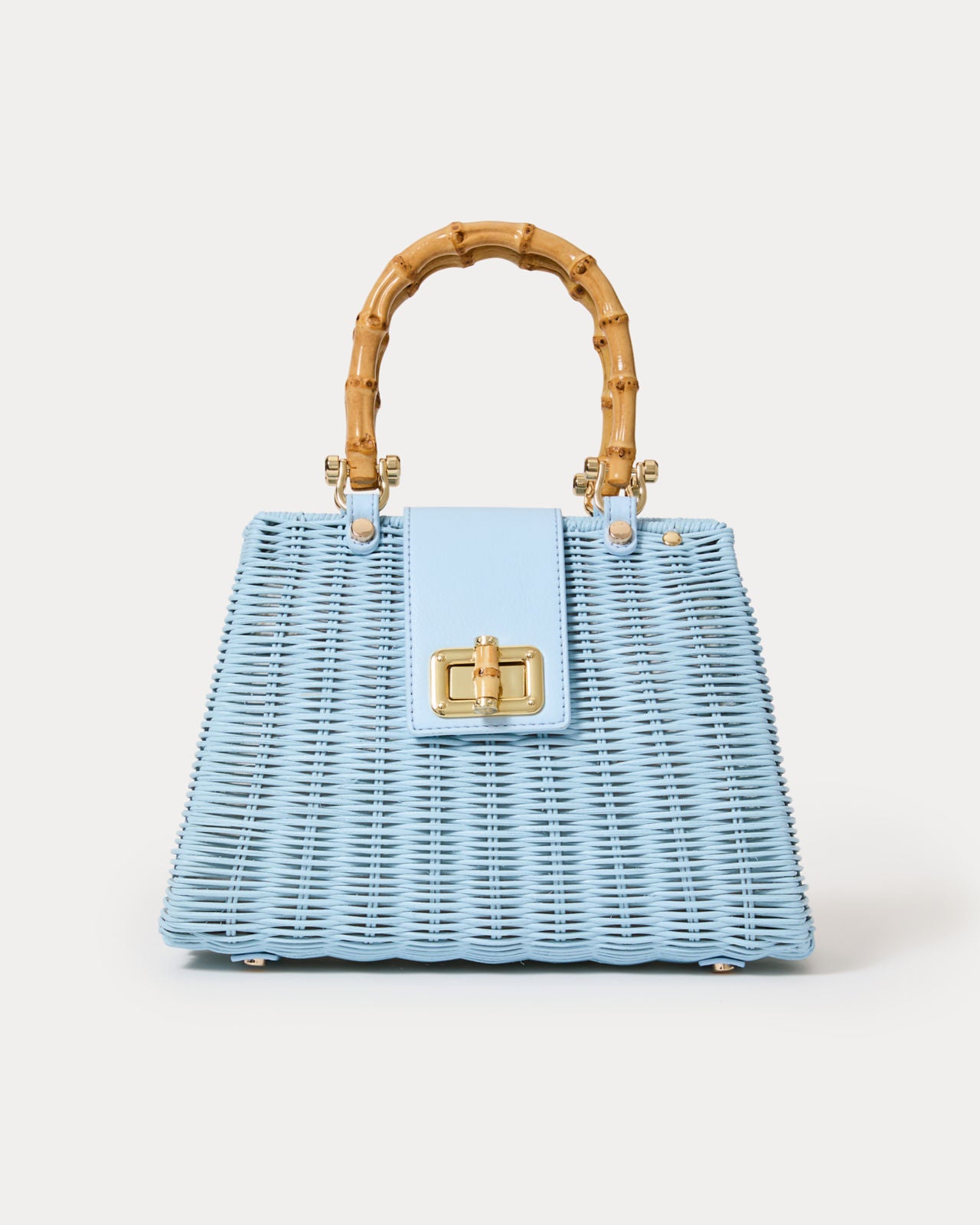 Leena Top Handle Bag In Bluette