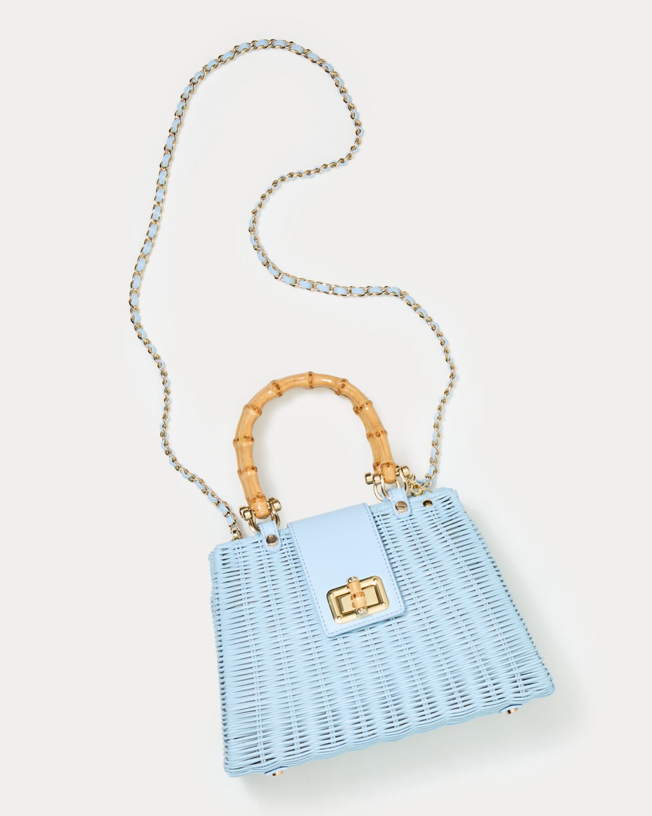 Leena Top Handle Bag In Bluette