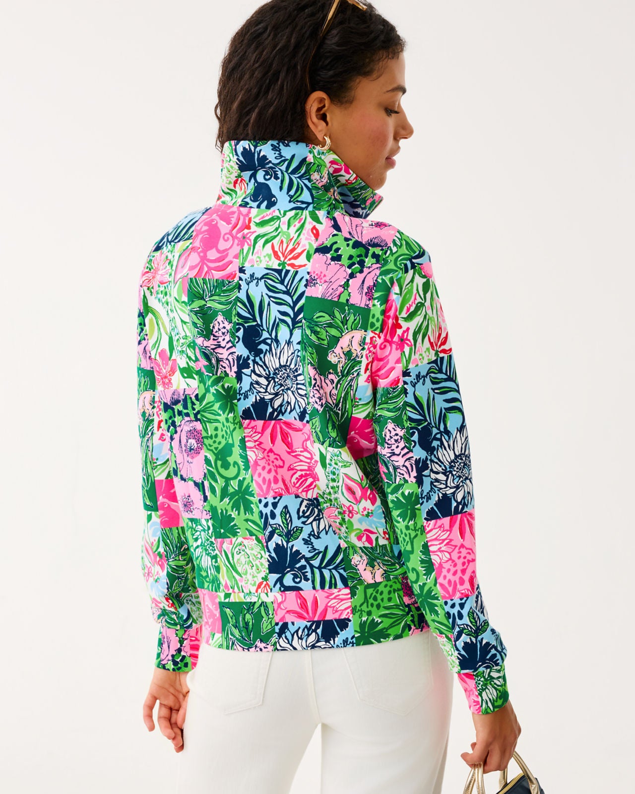 Eleni UPF 50+ Pullover In Multi Party Punch Patch