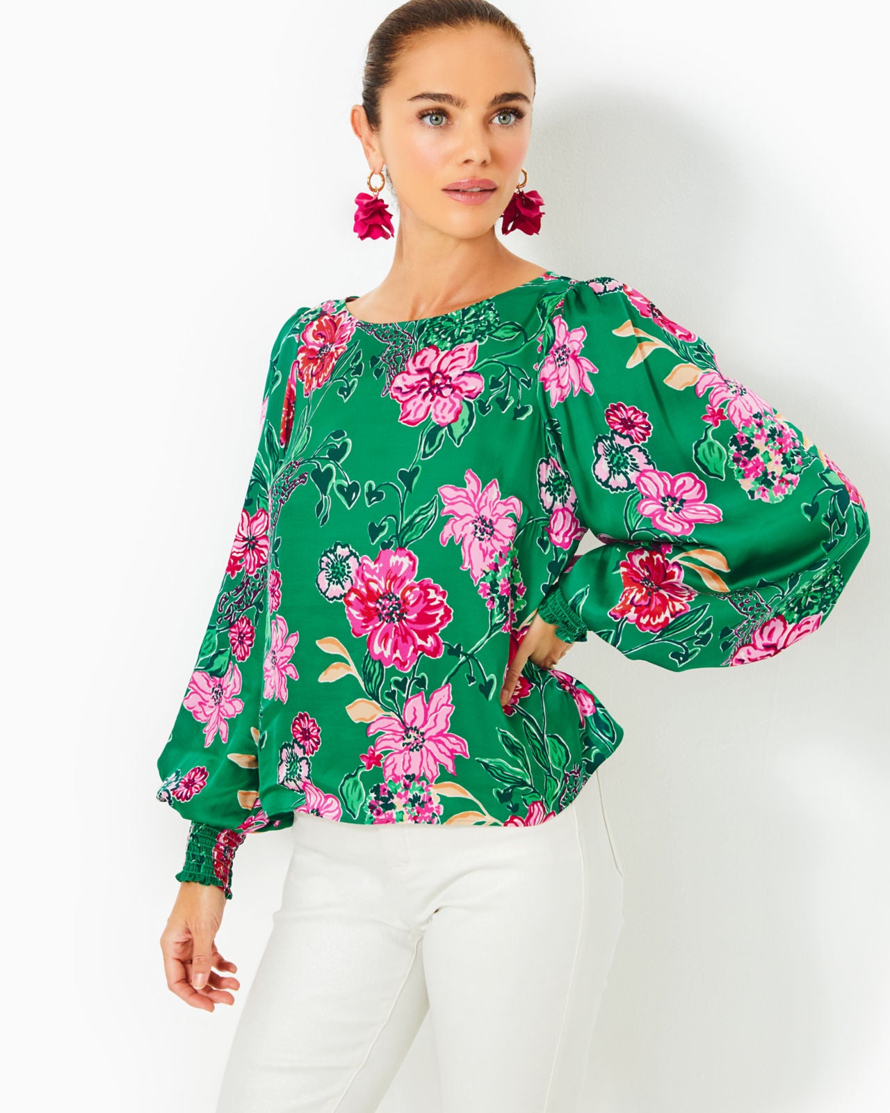 Alfreda Long Sleeve Top In Multi Safari Sanctuary