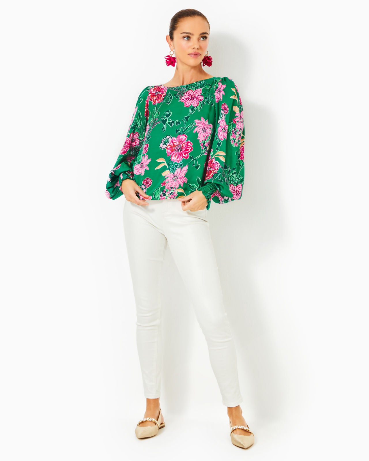 Alfreda Long Sleeve Top In Multi Safari Sanctuary