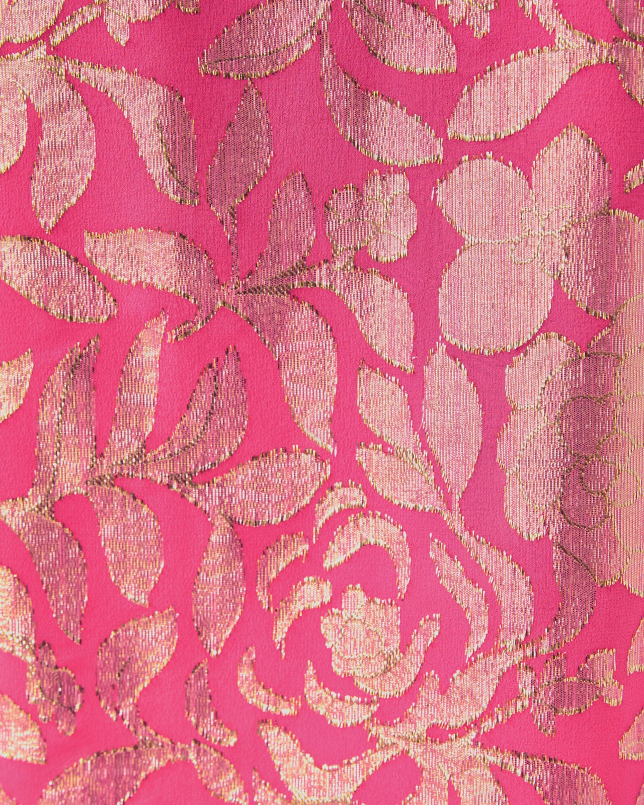 Giana Long Sleeve Silk Top In Sun Shell Pink Floral Bloom Silk Clip